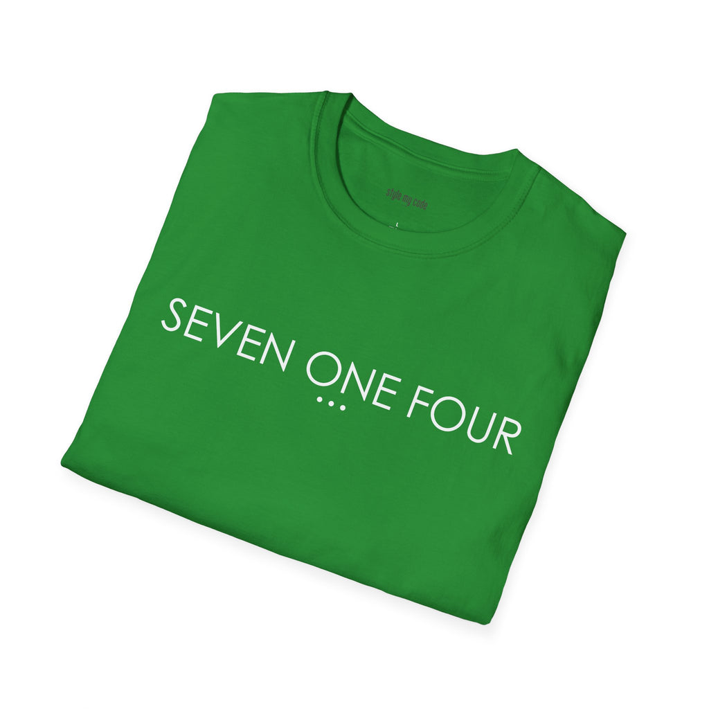 "SEVEN ONE FOUR" Design T-Shirt