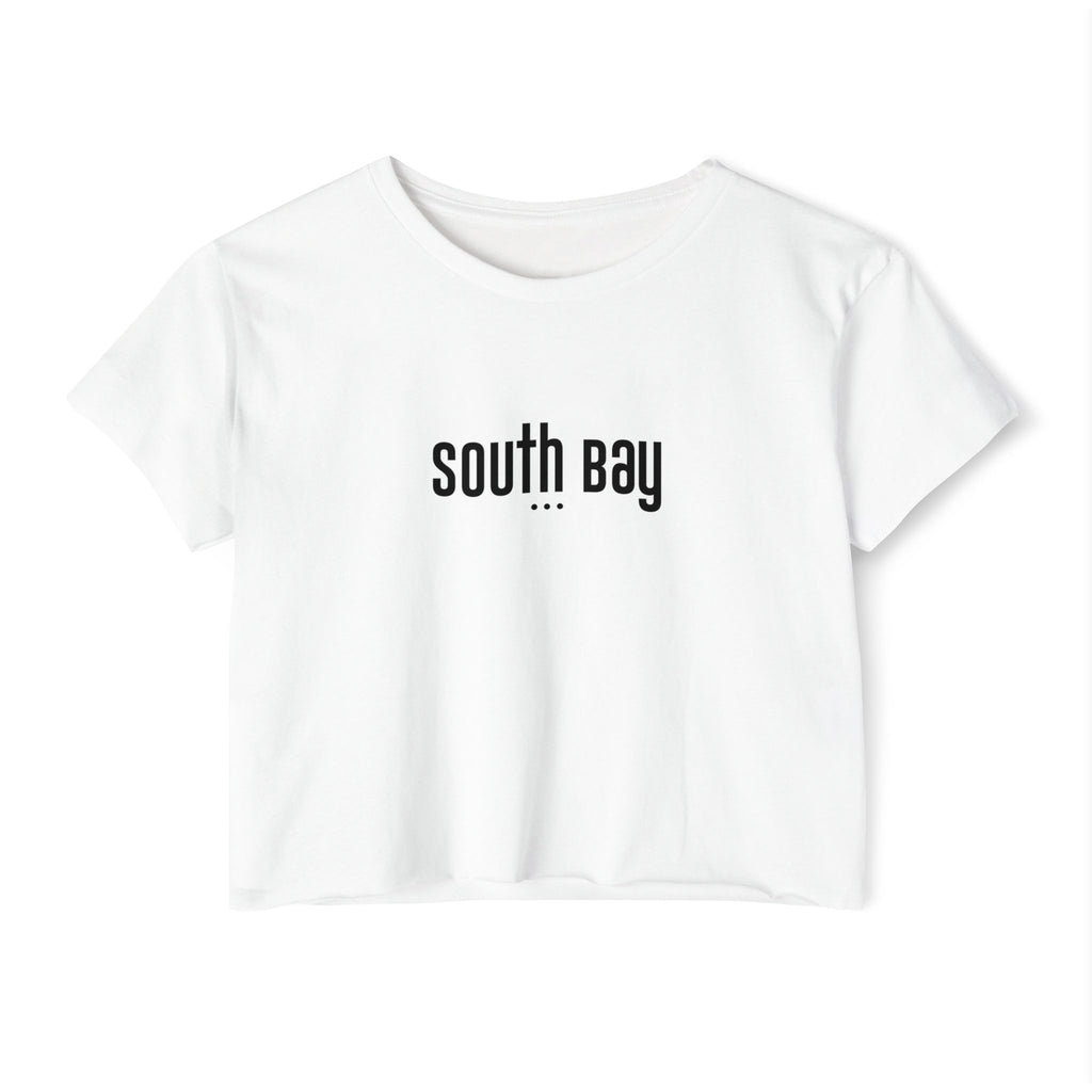 Trendy Women's Festival Crop Top - 'South Bay' Graphic Tee for Summer Vibes