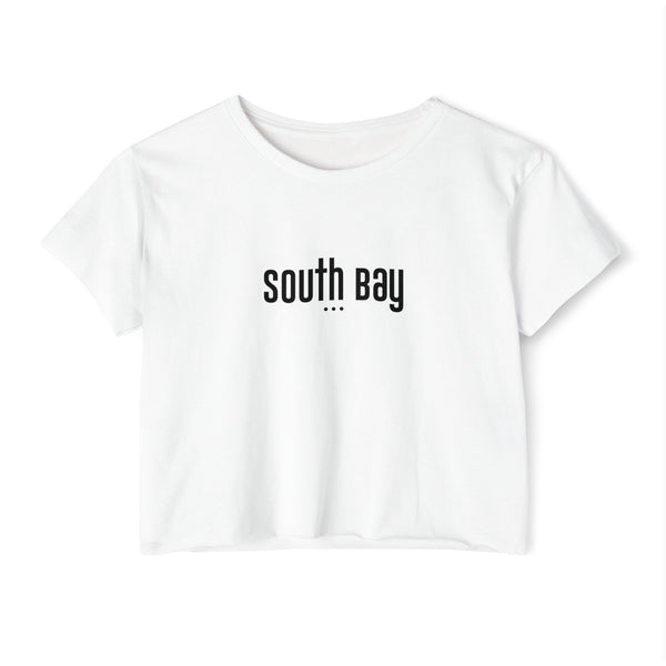 Trendy Women's Festival Crop Top - 'South Bay' Graphic Tee for Summer Vibes