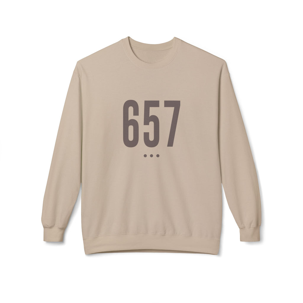 657  Logo Front Unisex Crewneck Sweatshirt