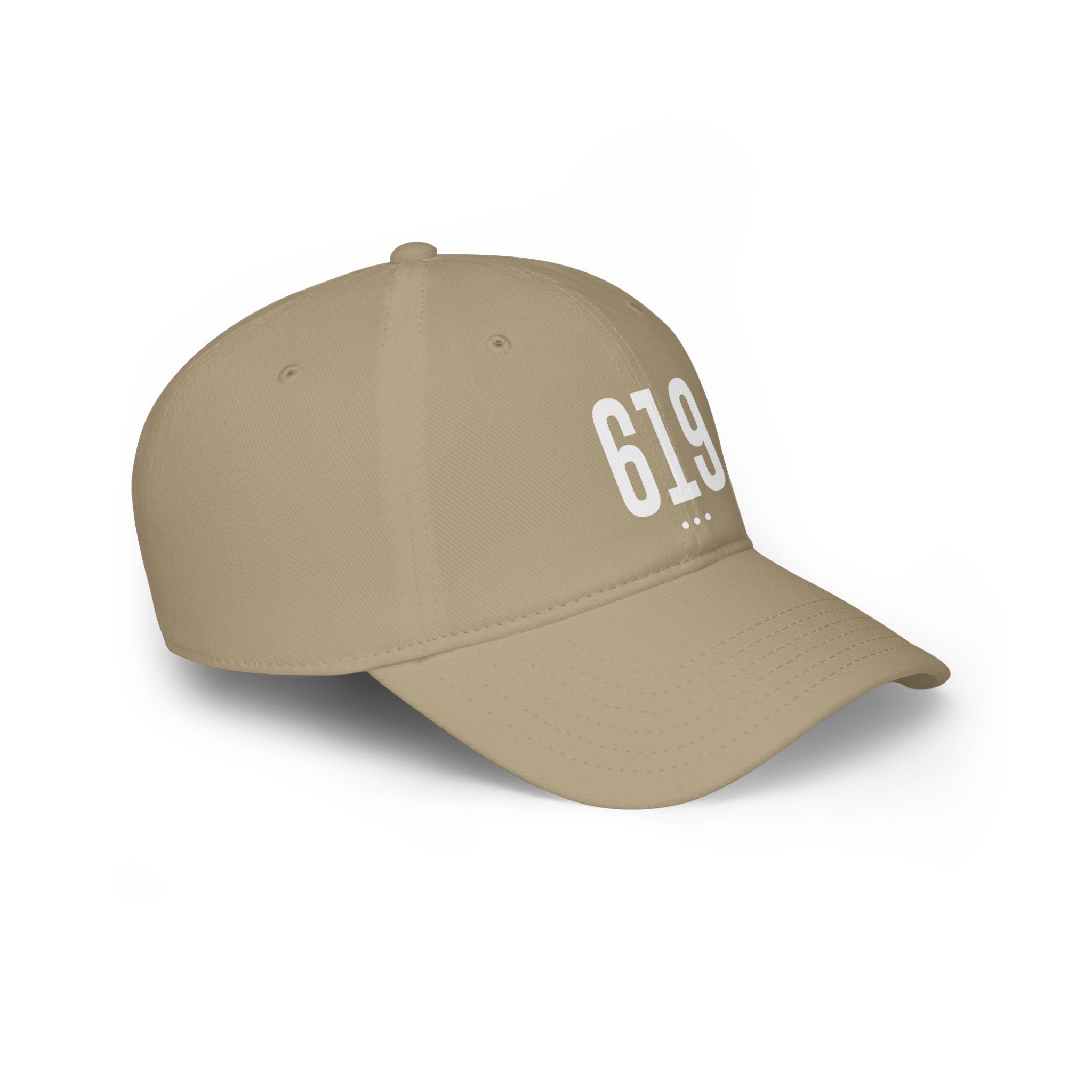 619  White Logo Low Profile Baseball Cap
