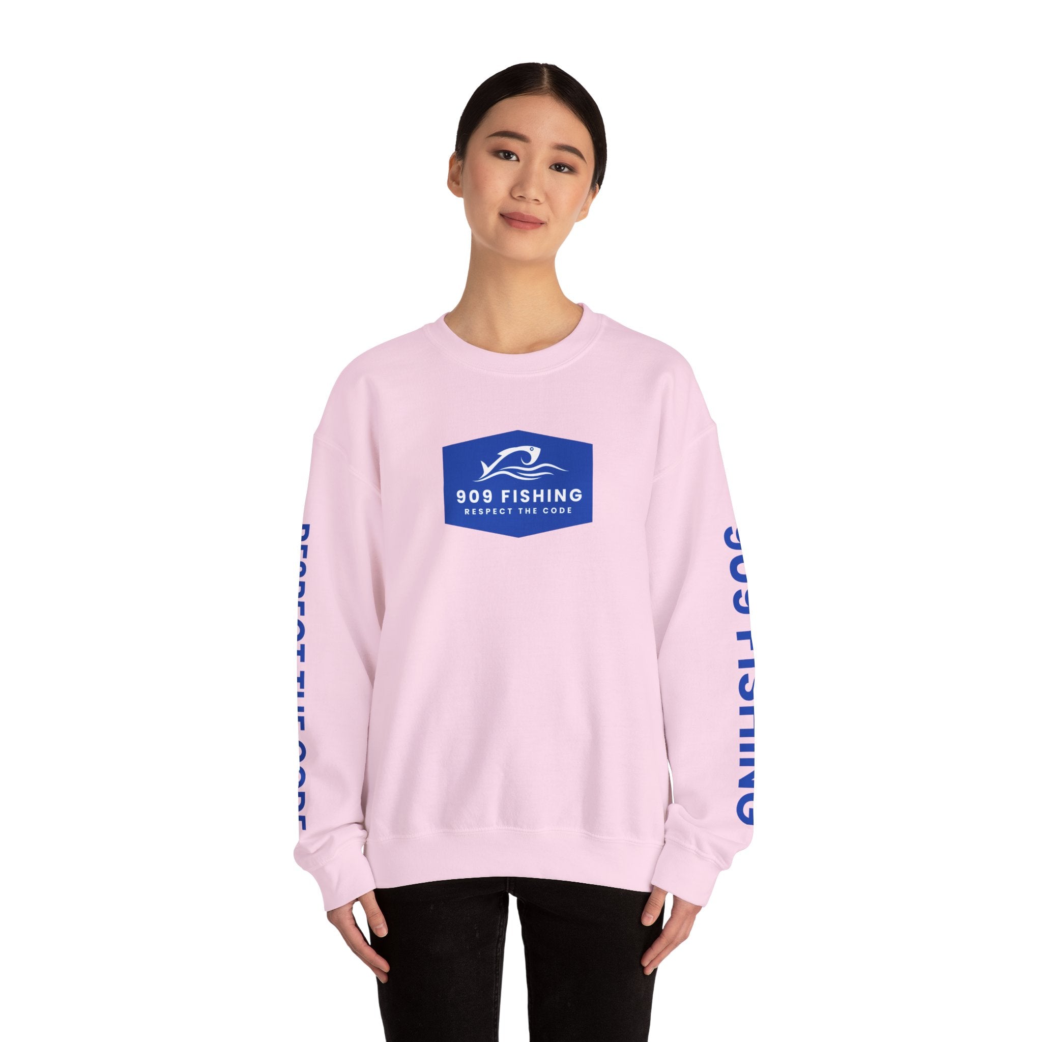 '909 Fishing' Crewneck Sweatshirt - for the Inland Empire Fisherman