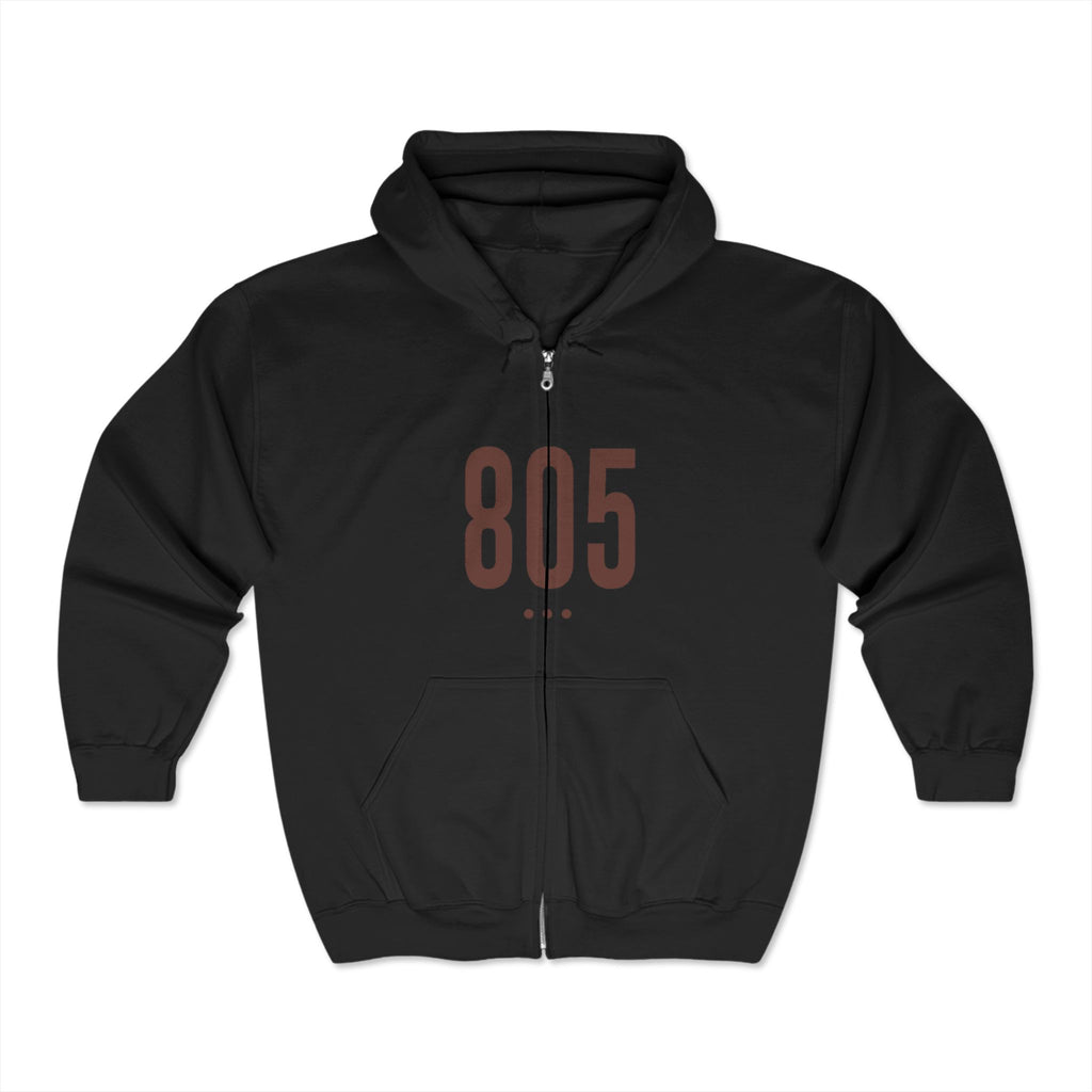805 Logo Front Zip Hoodie
