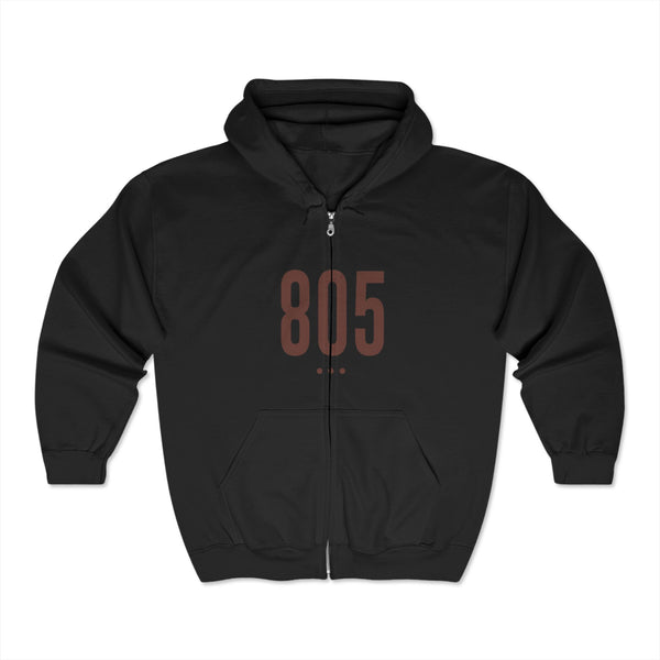 805 Logo Front Zip Hoodie