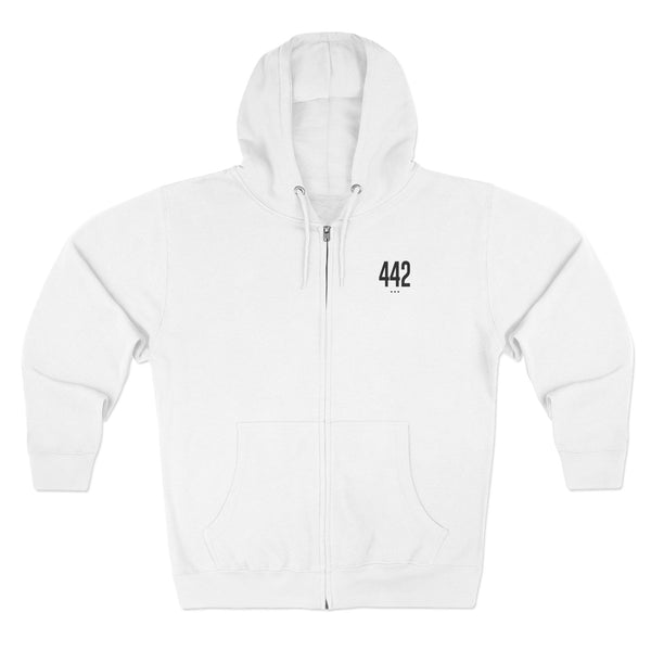 442 IE / Coachella Valley Street Style Unisex Zip Hoodie, Comfortable Layer, Great for Athleisure, Urban Fashion