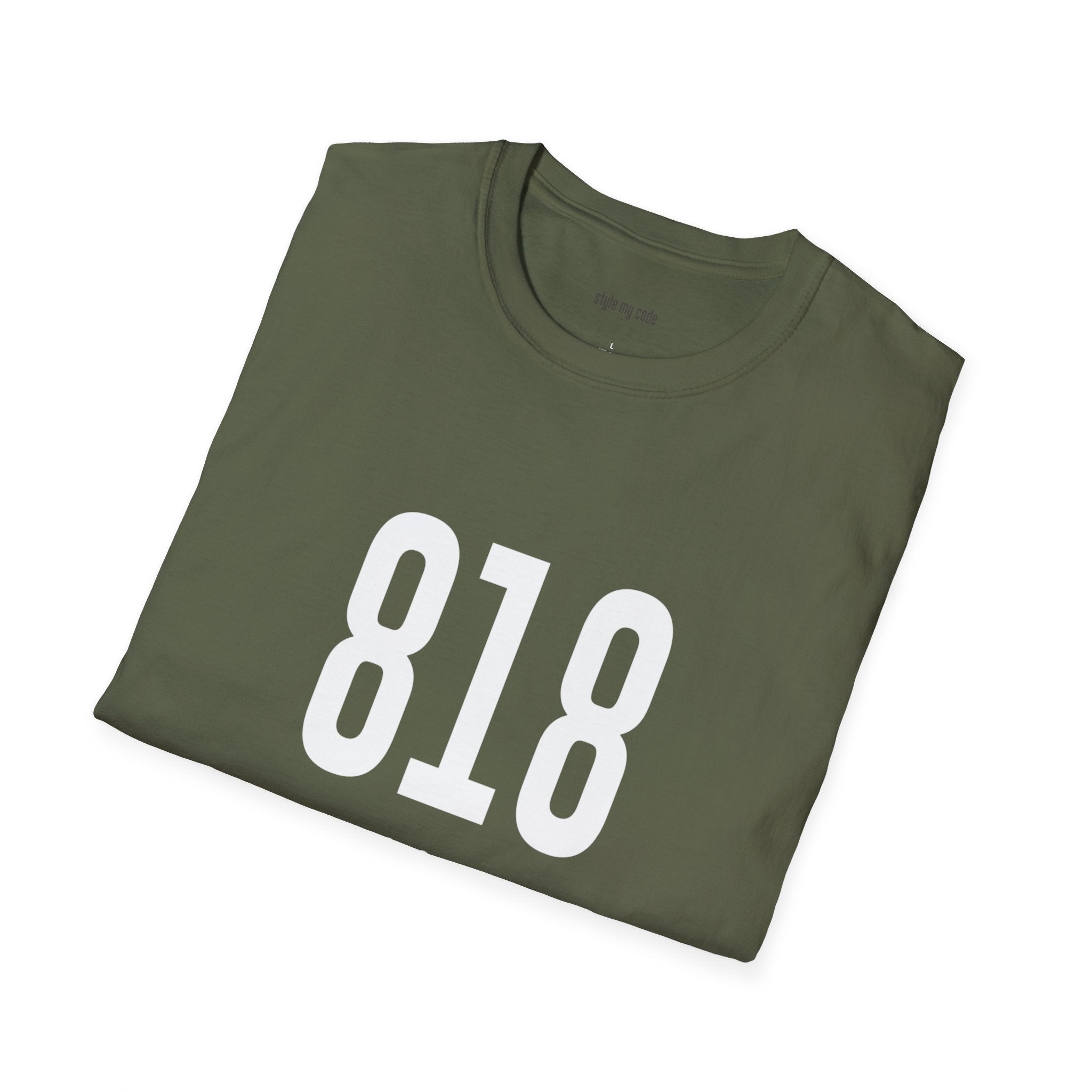818 White Logo Front T-Shirt