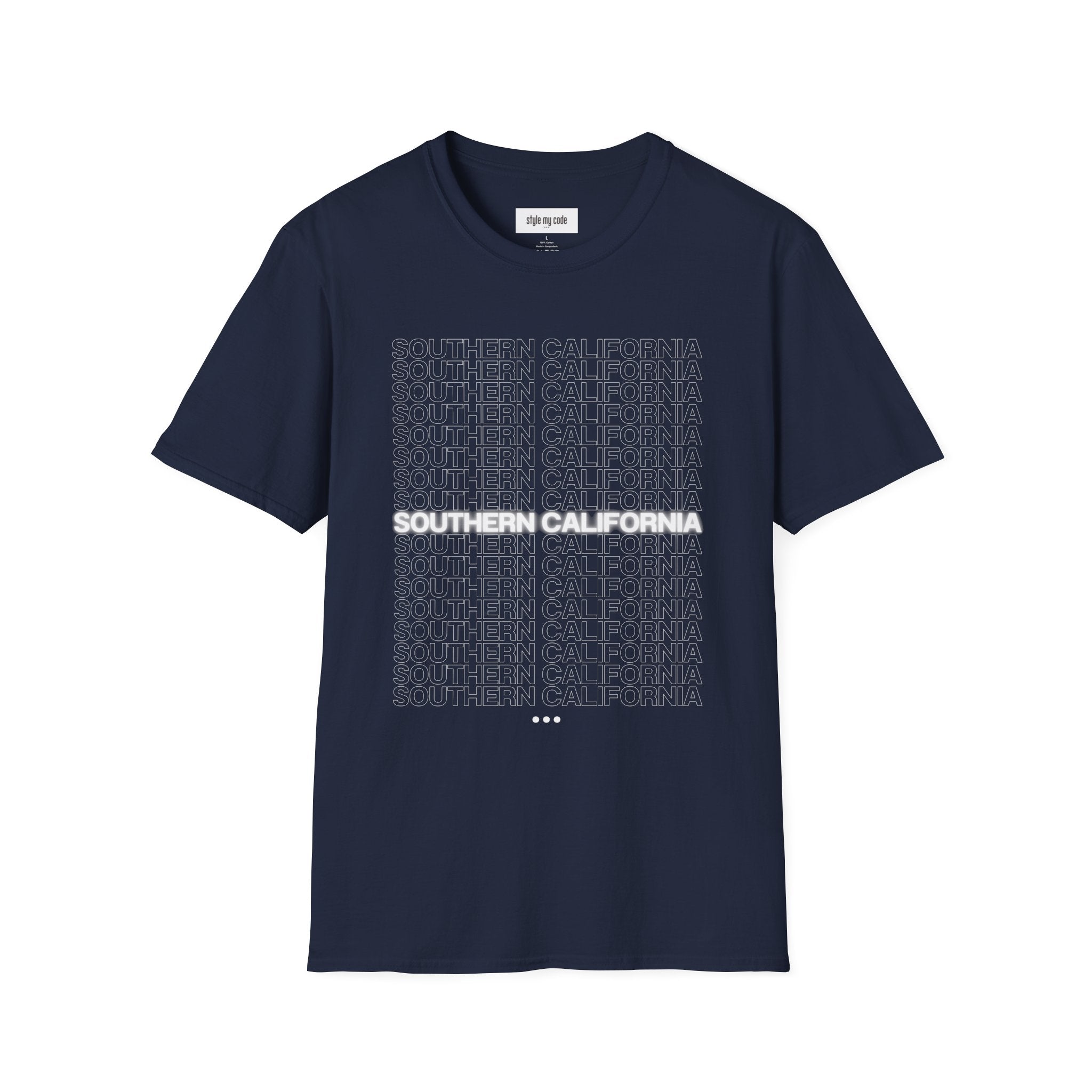 Southern California Unisex Softstyle T-Shirt - Casual Graphic Tee for Everyday Wear