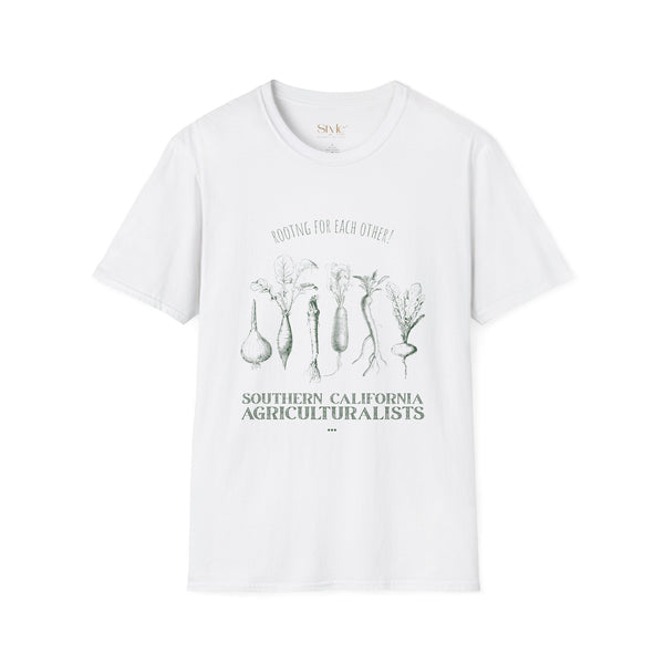 Southern California Agriculture Unisex Softstyle T-Shirt, Nature Lover Tee, Eco-Friendly Gift, Casual Wear, Gardening Shirt, Farmhouse Style