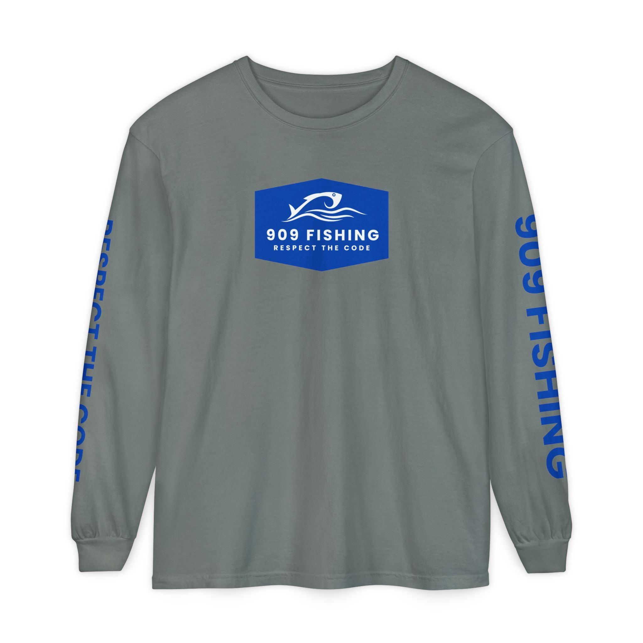 909 Fishing Long Sleeve T-Shirt - Unisex Garment-Dyed Apparel, Outdoorsy Gift, Cool Fishing Tee, Respect the Code, Casual Wear, Fishing [...]