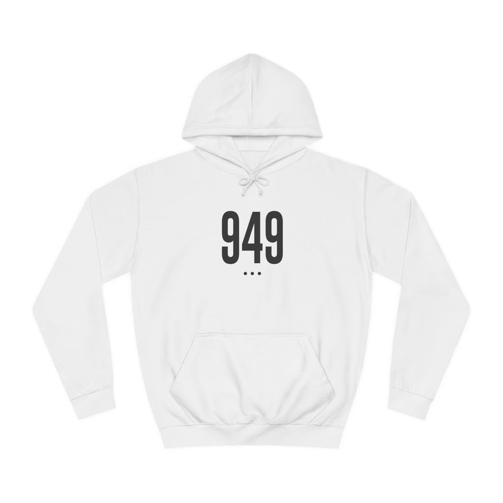 949 Black Logo Front Hoodie