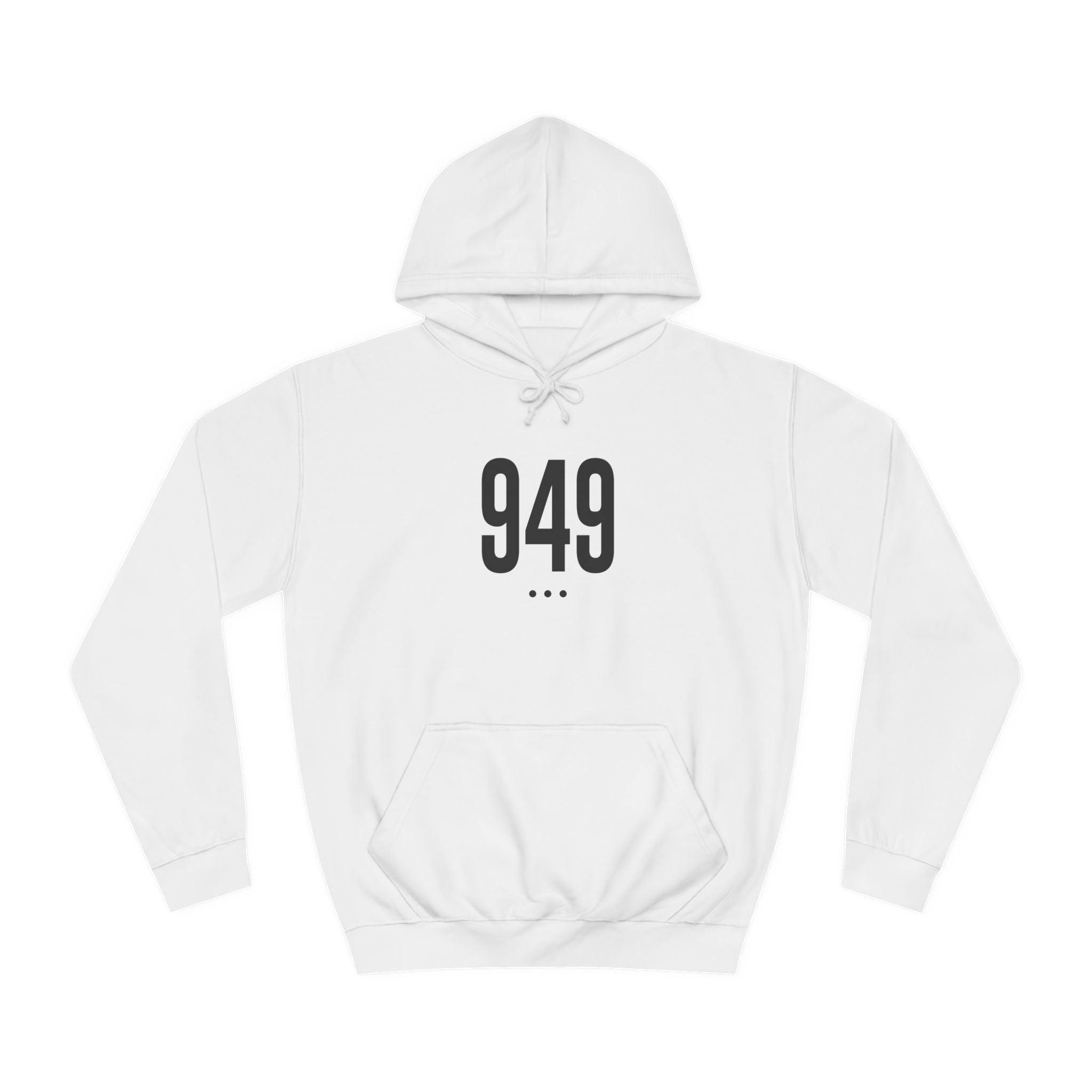 949 Black Logo Front Hoodie