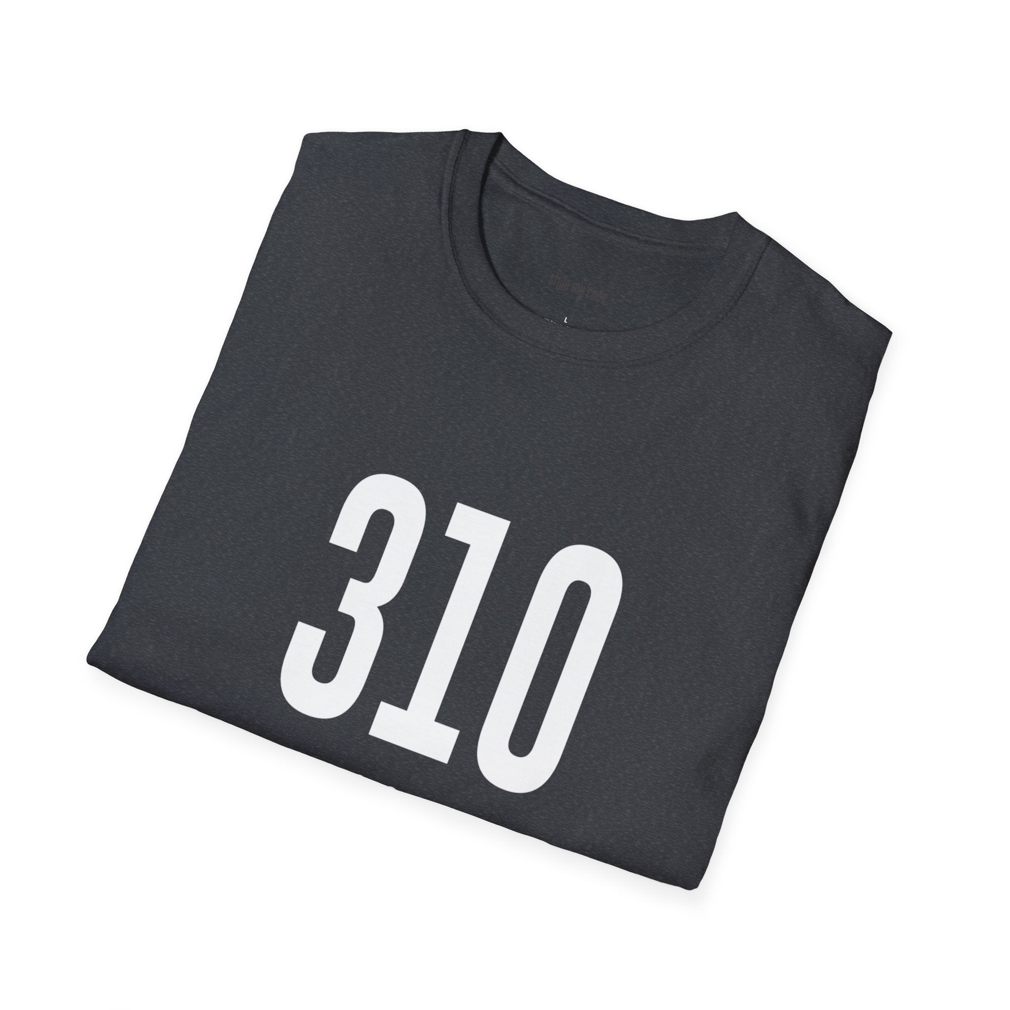 310 White Logo Front Unisex Softstyle T-Shirt