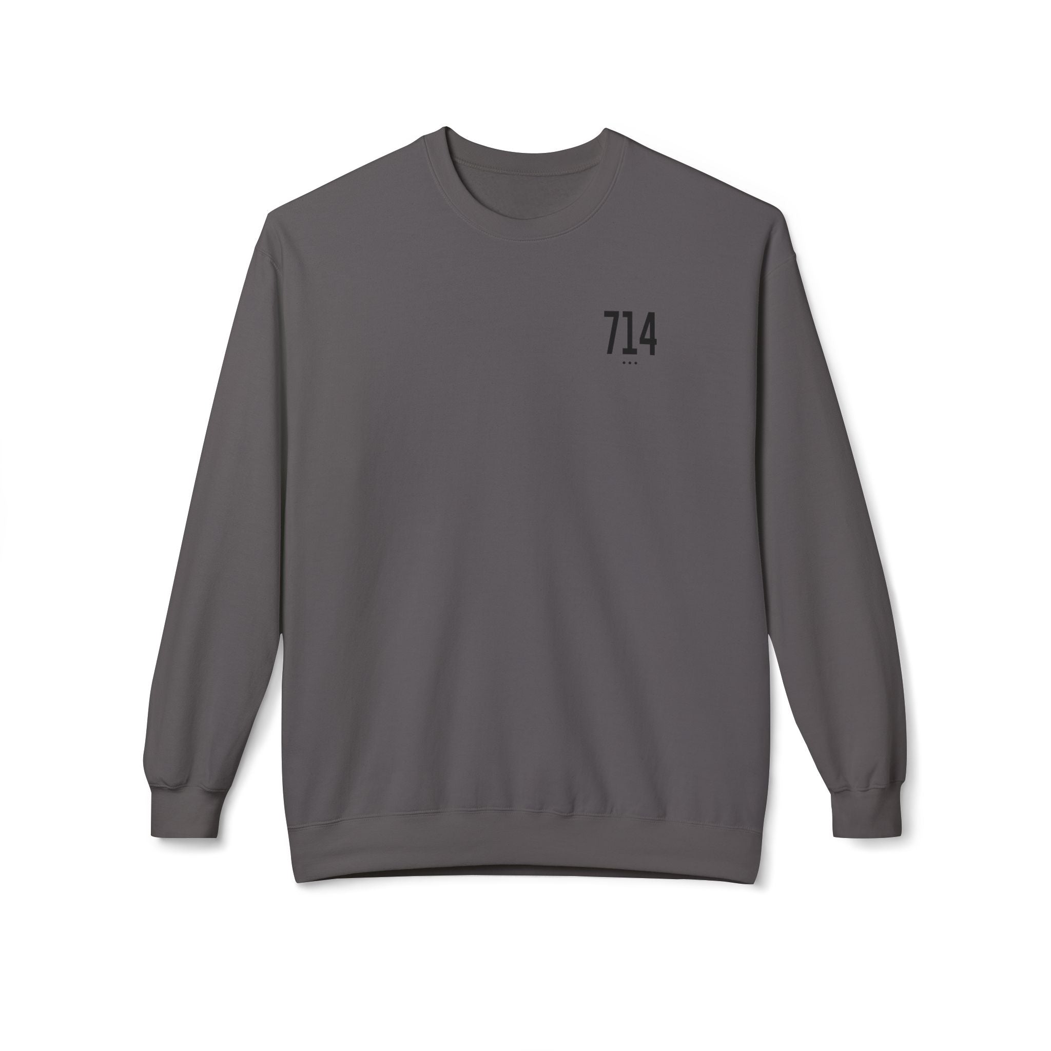 714 Black Logo Sweatshirt