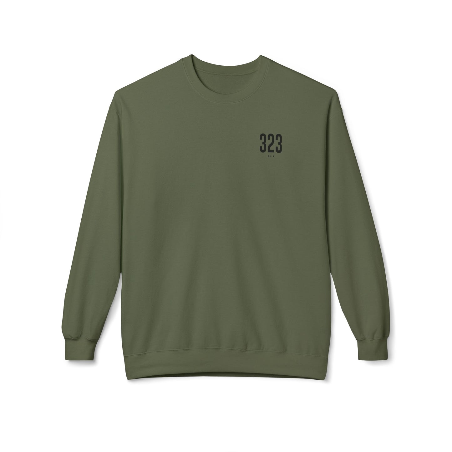 323 Black Logo Crewneck Sweatshirt