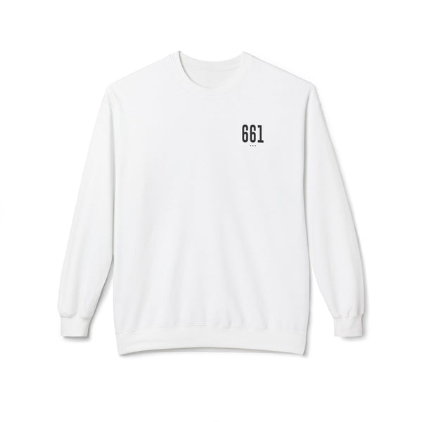 661 Unisex Black Logo Crewneck Sweatshirt