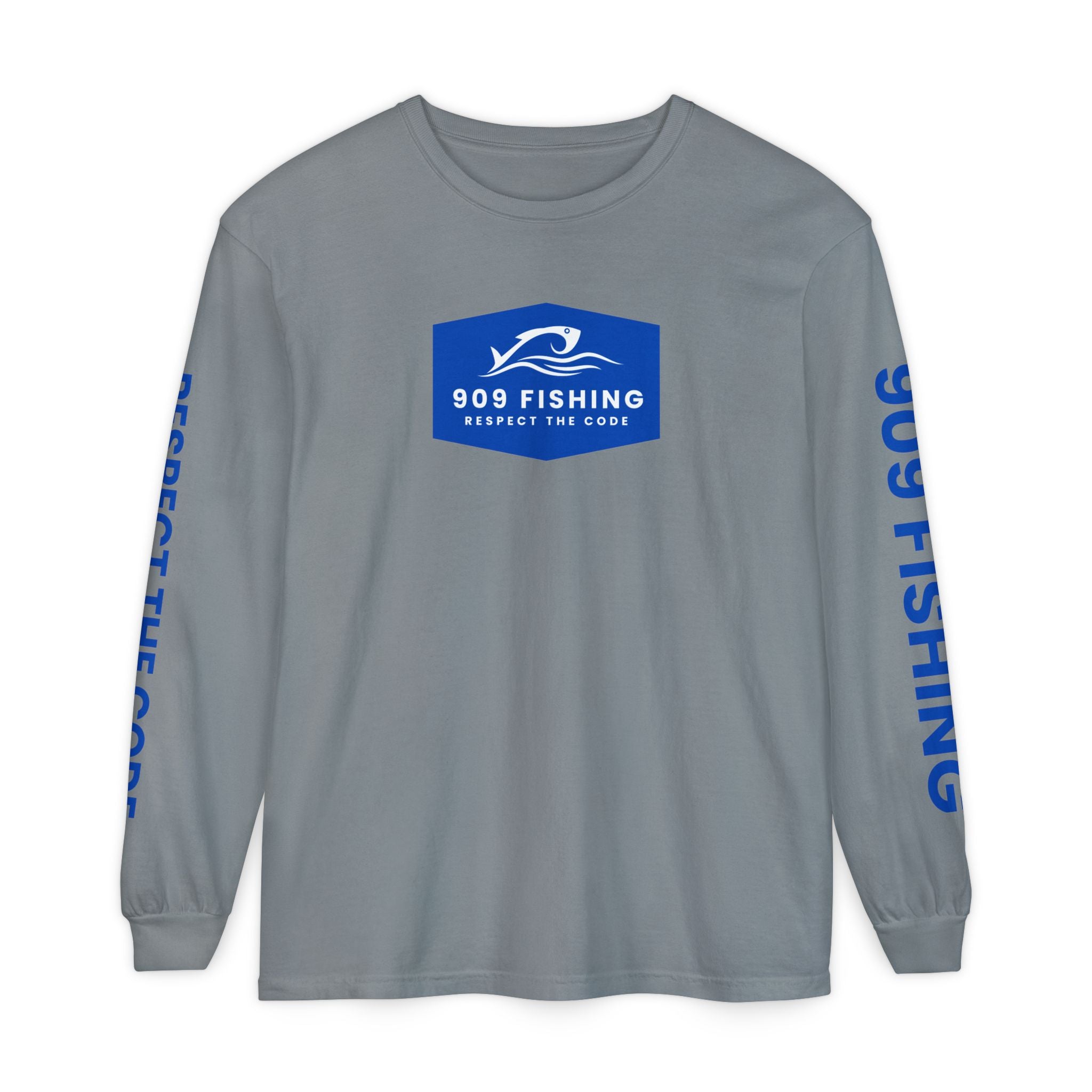 909 Fishing Long Sleeve T-Shirt - Unisex Garment-Dyed Apparel, Outdoorsy Gift, Cool Fishing Tee, Respect the Code, Casual Wear, Fishing [...]