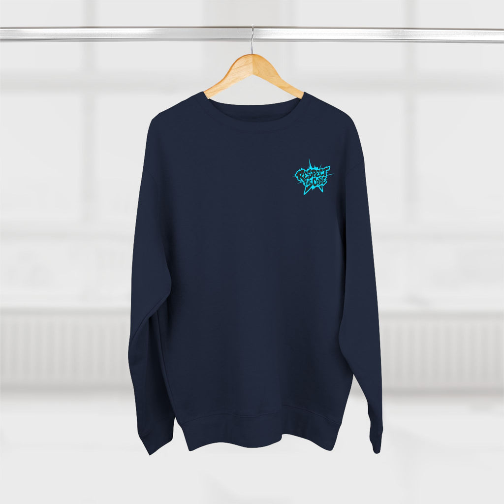 "Respect the Code" Crewneck Sweatshirt — Streetwear Graphic Pullover
