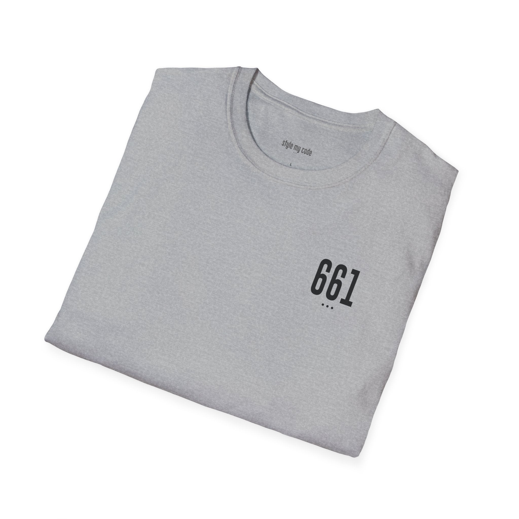 661 Unisex Black Logo Soft-style T-Shirt