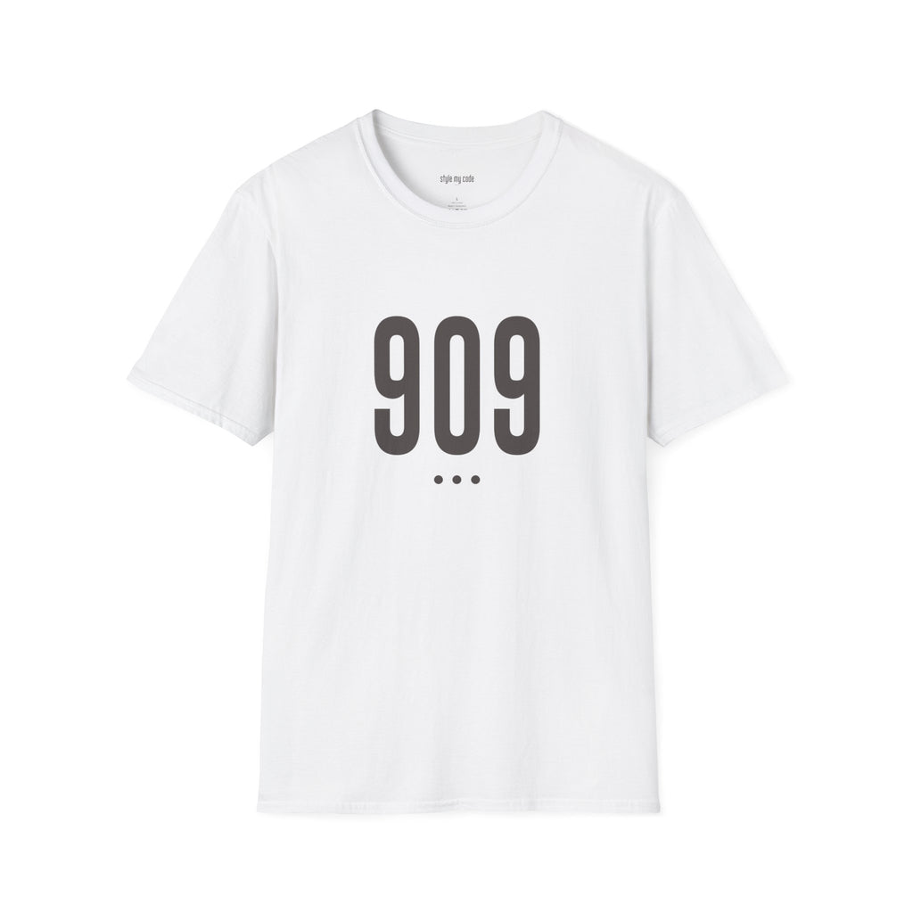 909 Logo Front Unisex Soft-style T-Shirt
