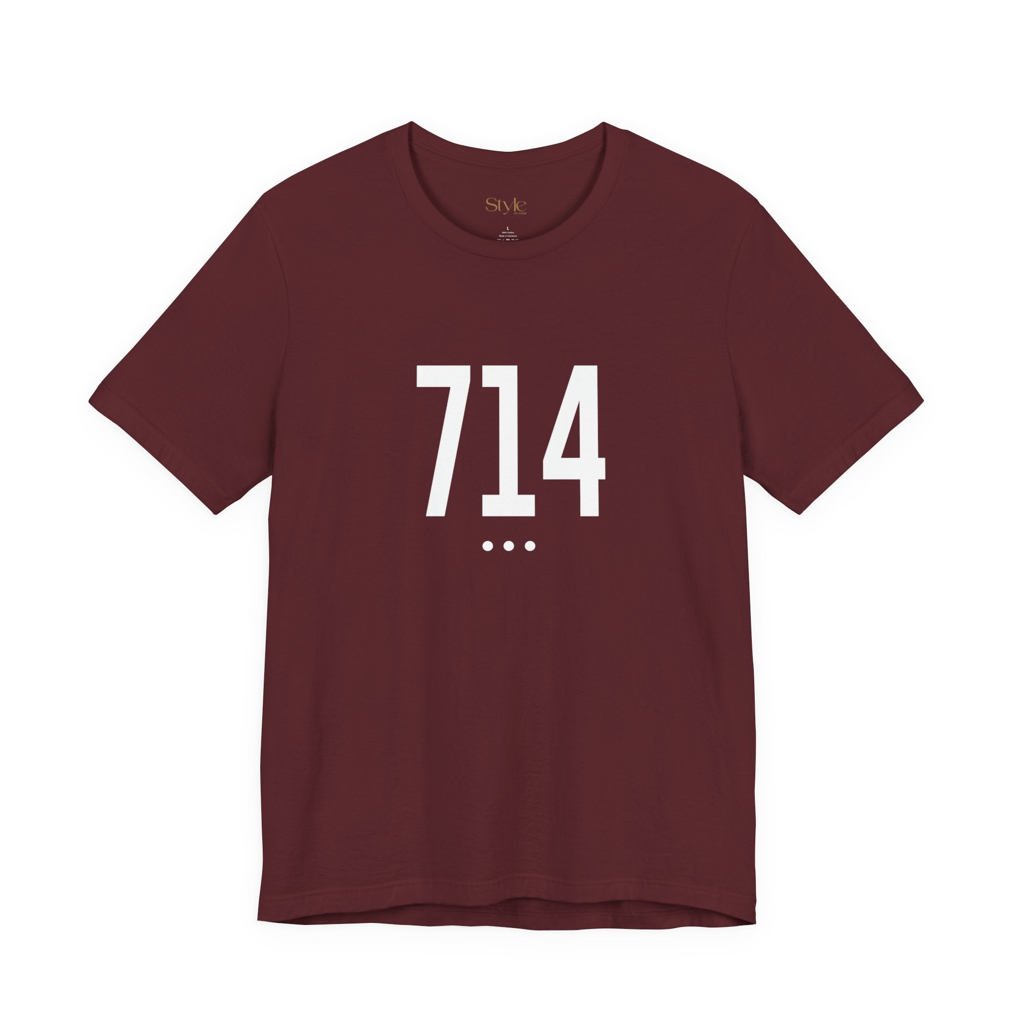 714 White Code Southern California Unisex Tee