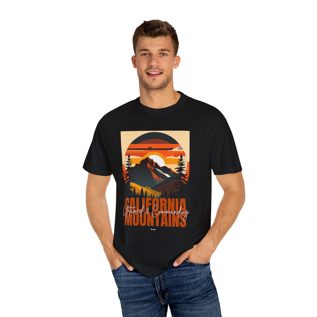 California Mountains Graphic T-Shirt - Unisex, Eco-Friendly, Perfect for Outdoor Lovers