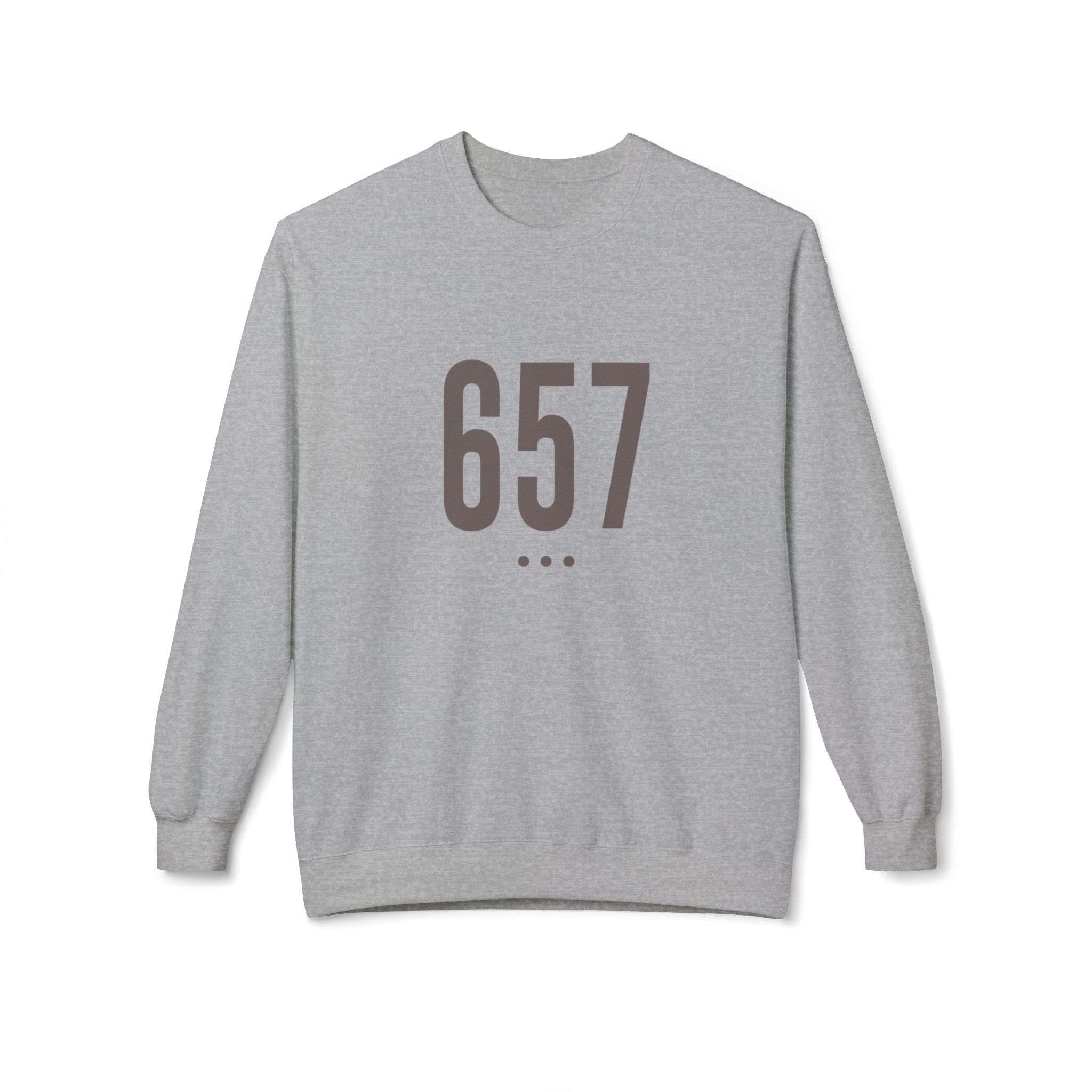 657  Logo Front Unisex Crewneck Sweatshirt