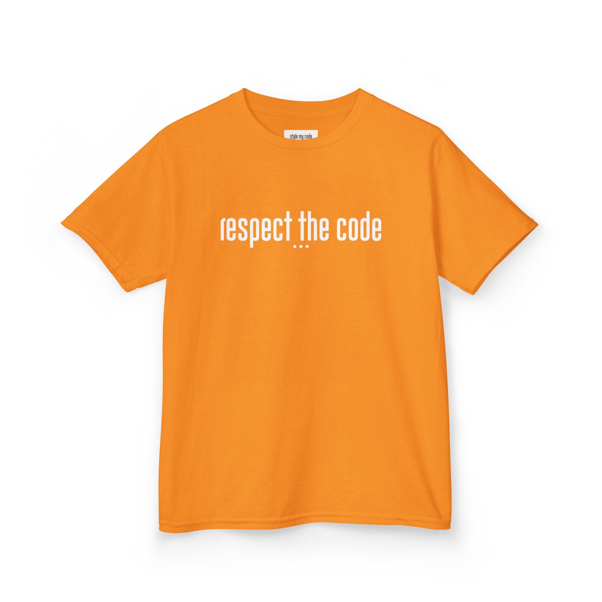 "Respect the Code" white - Kid's Unisex Trendy Tee