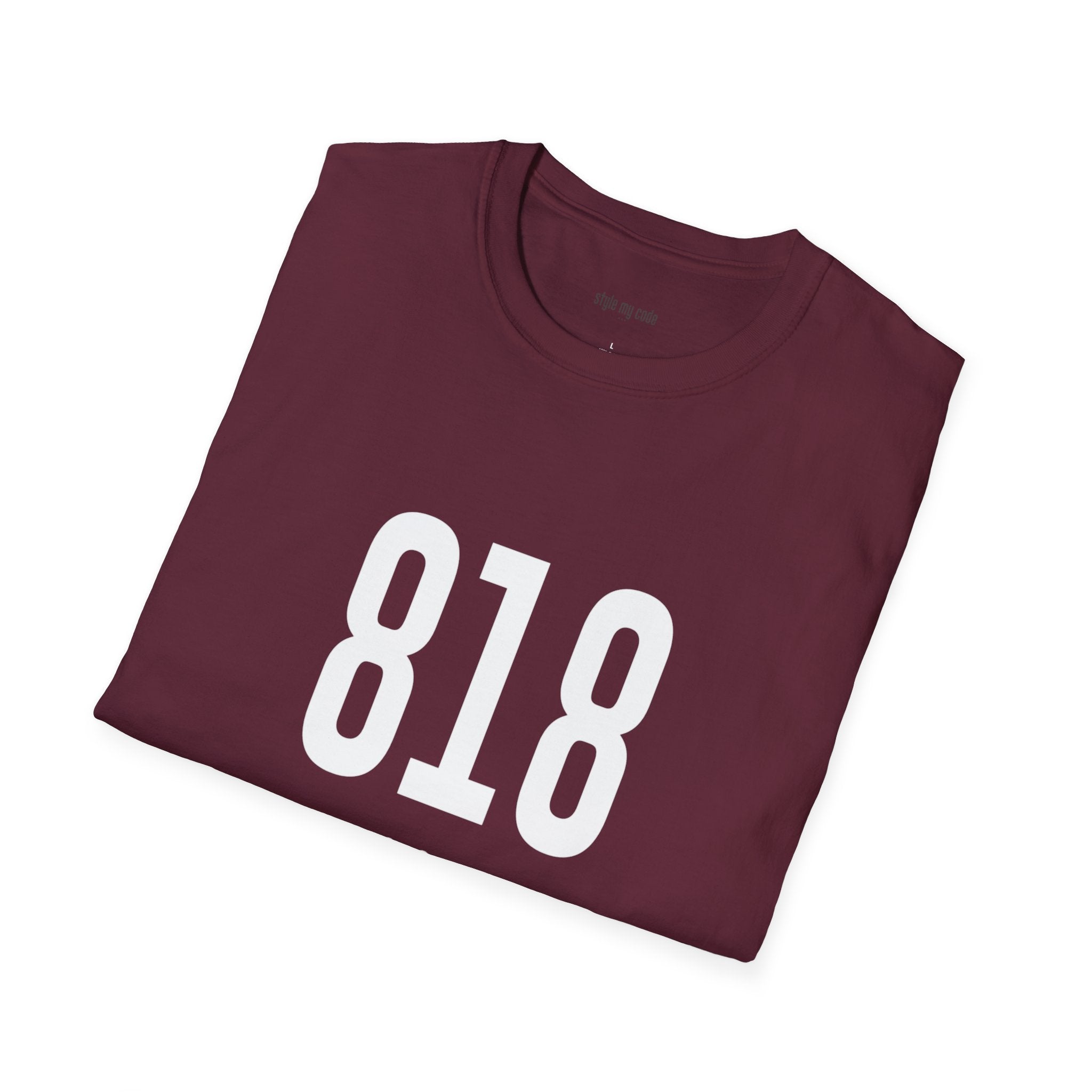 818 White Logo Front T-Shirt