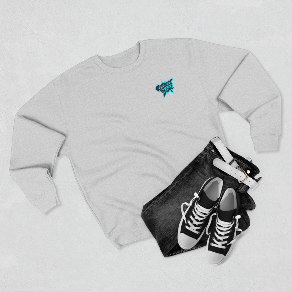 "Respect the Code" Crewneck Sweatshirt — Streetwear Graphic Pullover