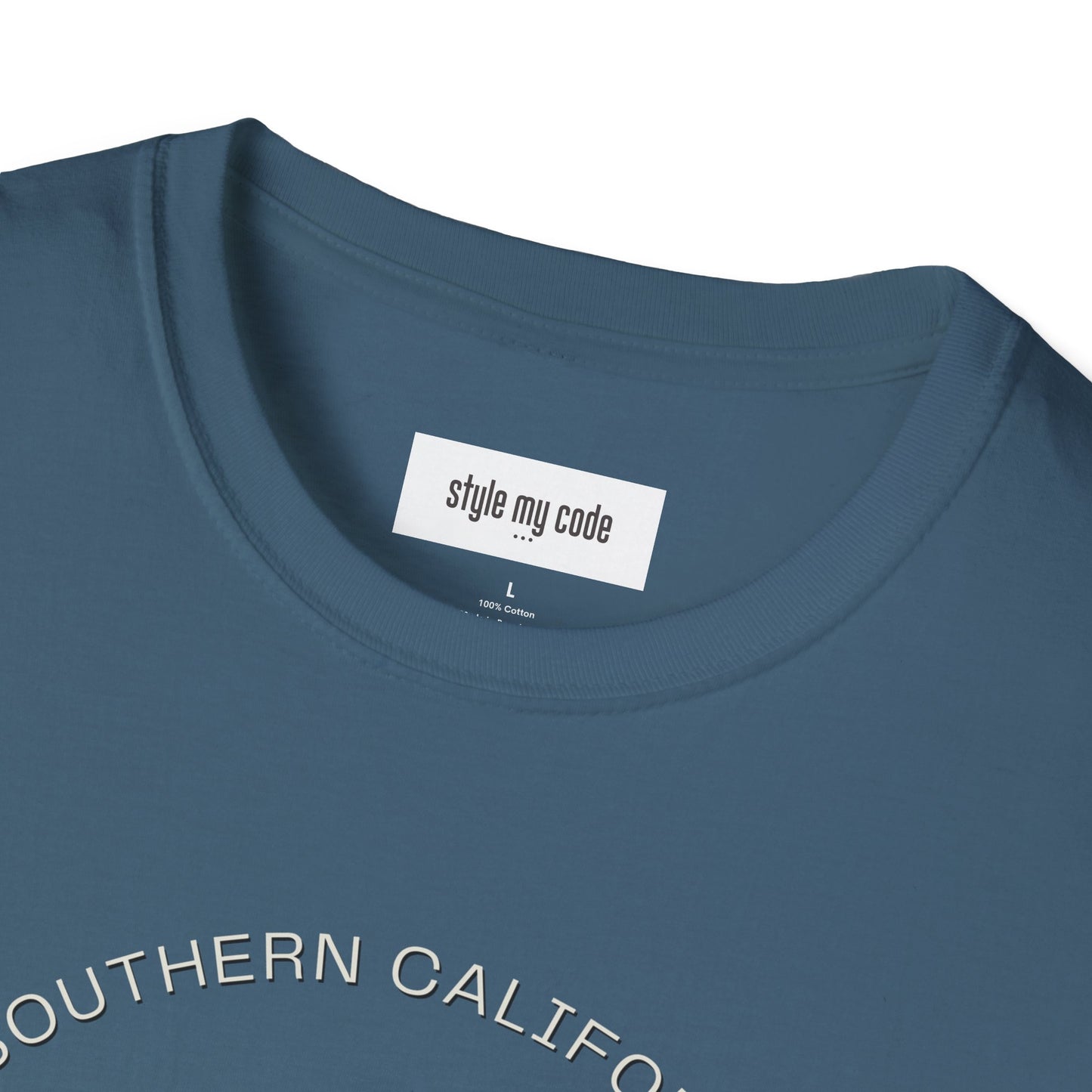 Unisex Softstyle T-Shirt - Ride the Tide, Respect the Code - Surfing Vibes & Southern California Style