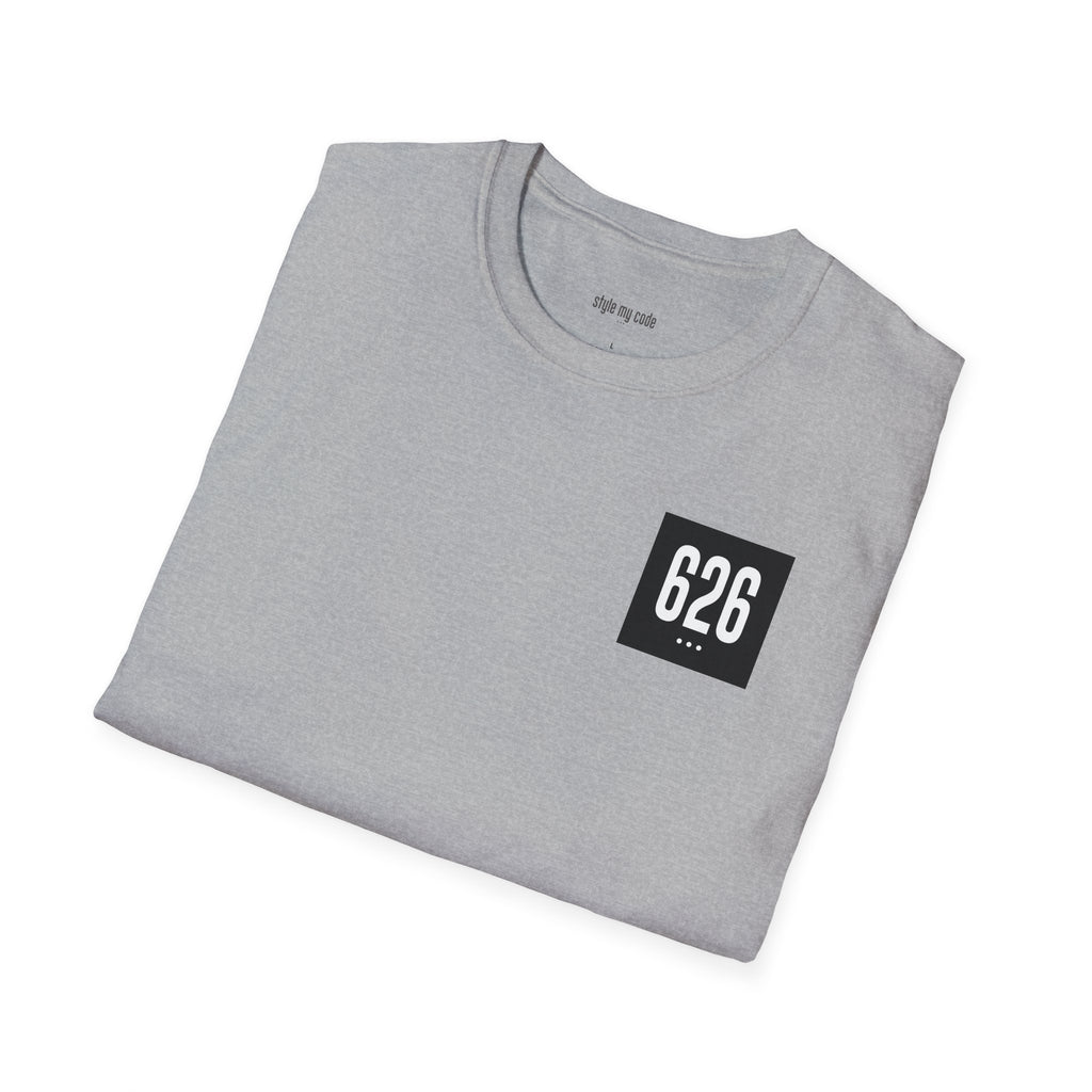 626 White Logo Unisex Softstyle T-Shirt