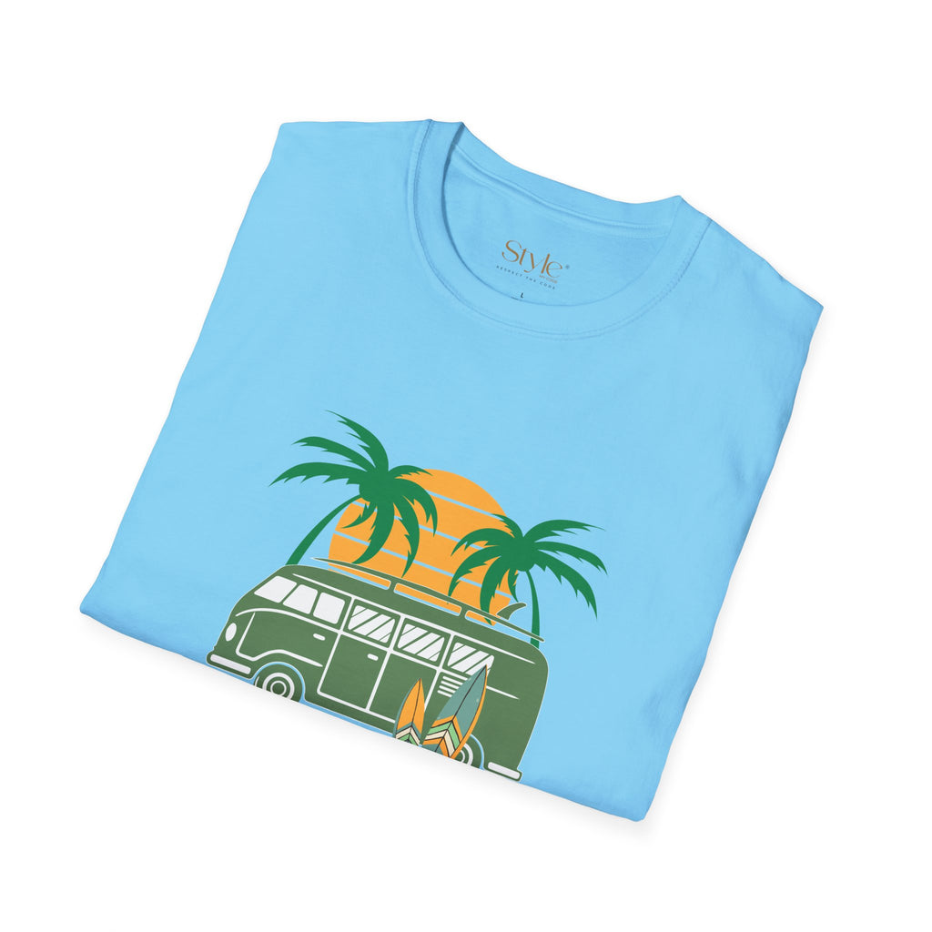 California Surf Vibes Unisex T-Shirt, Beachwear, Summer Casual Tee, Gift for Surfers, Vacation Apparel