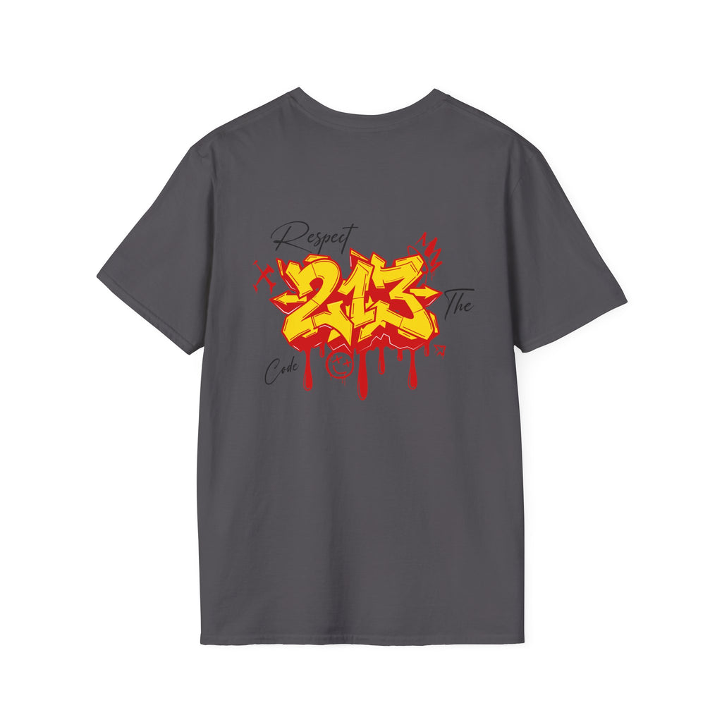 Graffiti 213 Red Respect The Code T-Shirt
