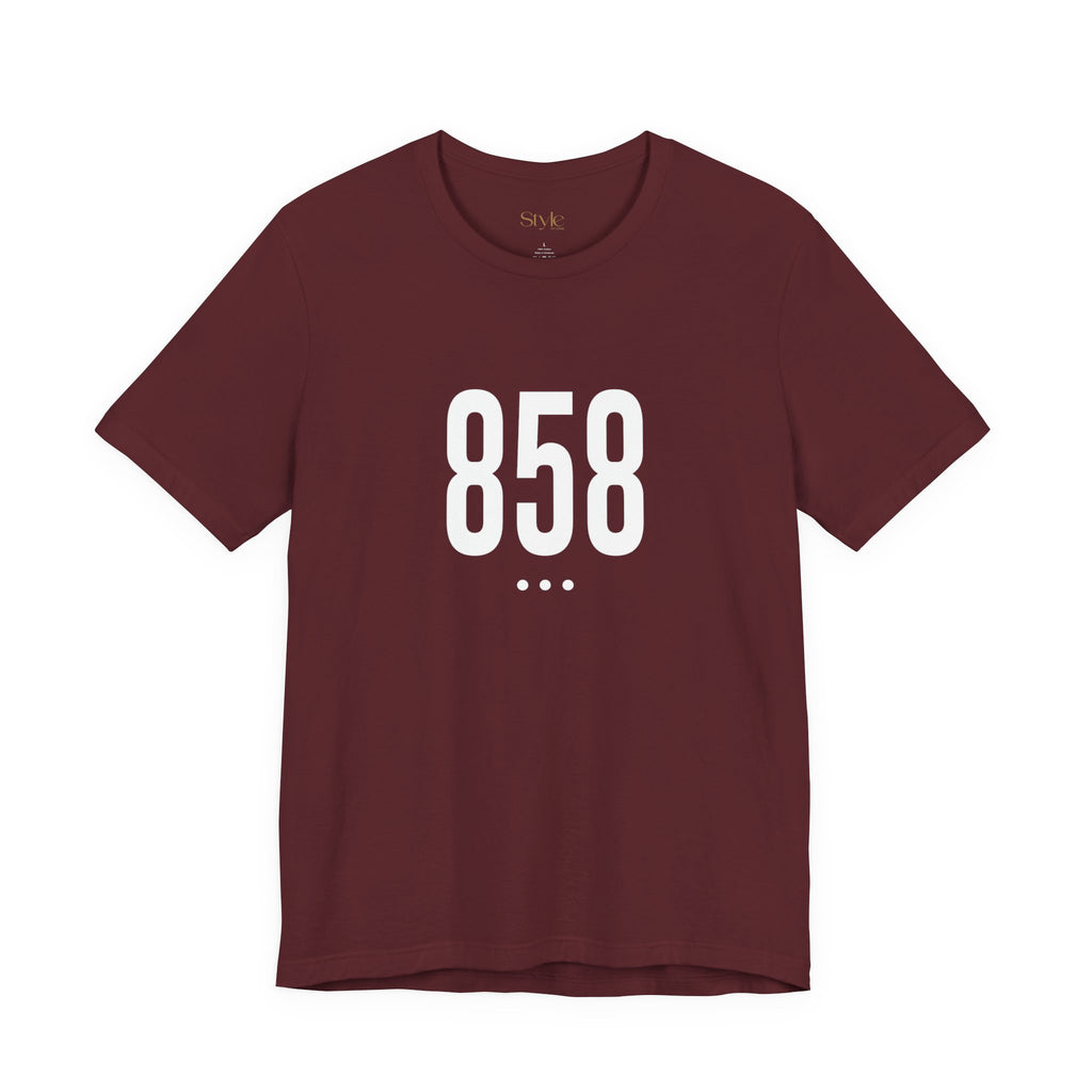 858 White Code Southern California Unisex Tee