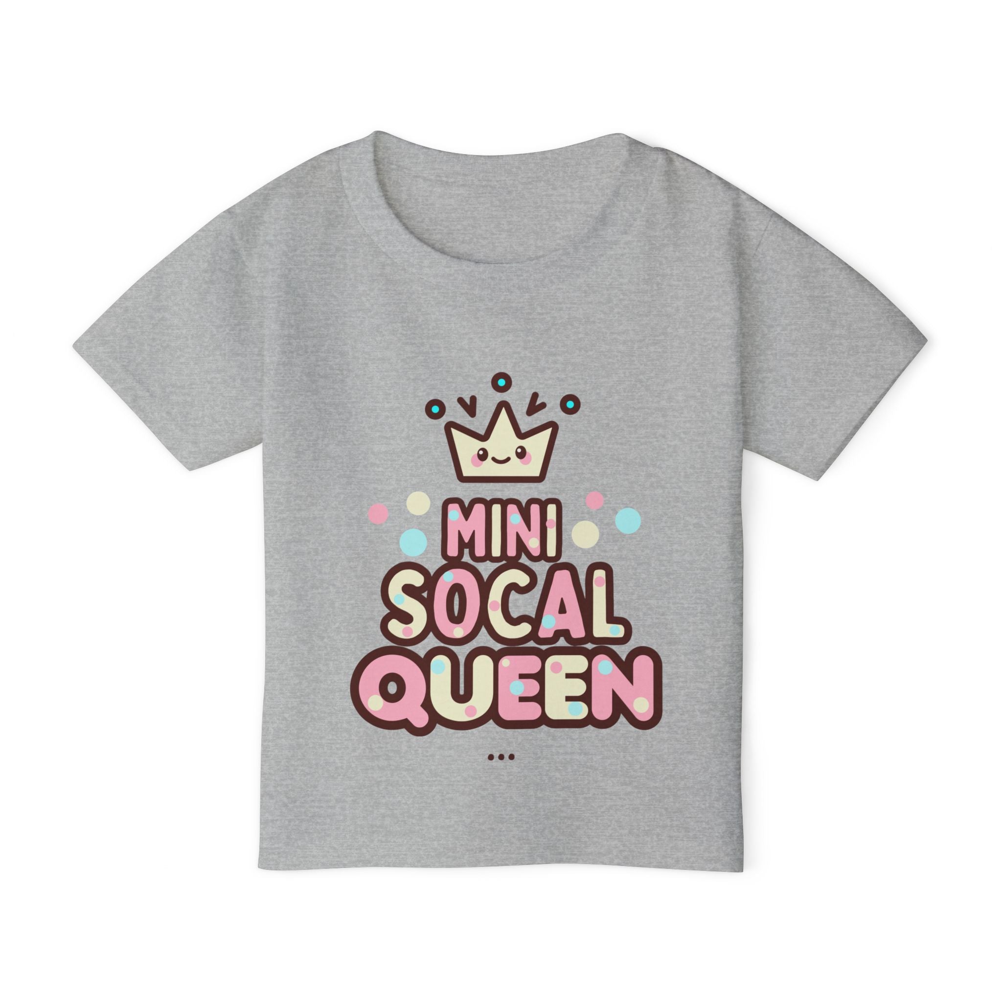 Mini SoCal Queen Toddler T-Shirt - Cute & Fun Kids Tee for Little Fashionistas