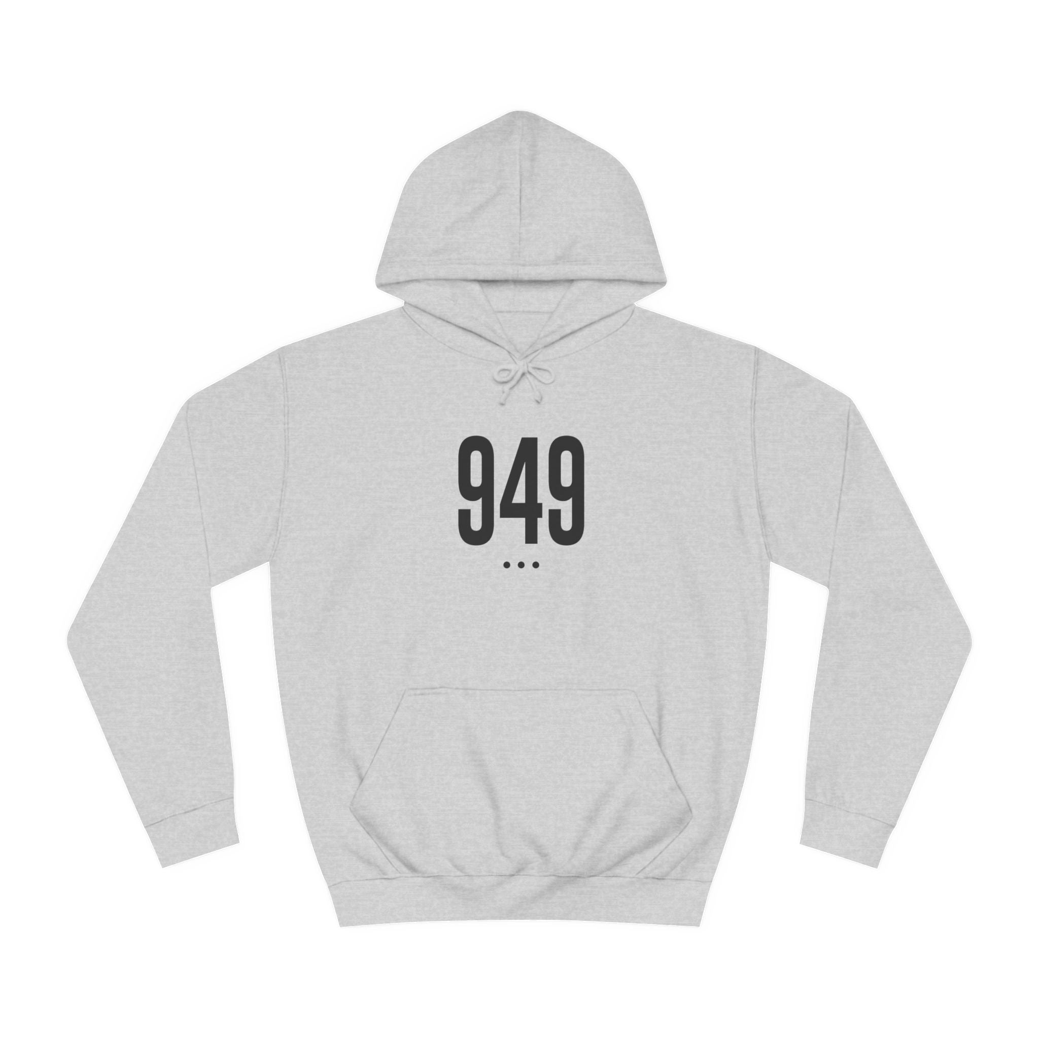 949 Black Logo Front Hoodie