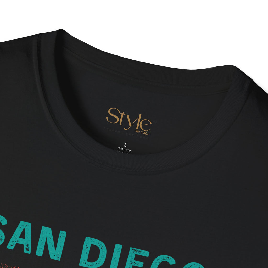 San Diego Paradise Unisex Softstyle T-Shirt, Summer Vibe Tee, Beach Lover Gift, Vacation Apparel, Casual Wear, Travel T-Shirt