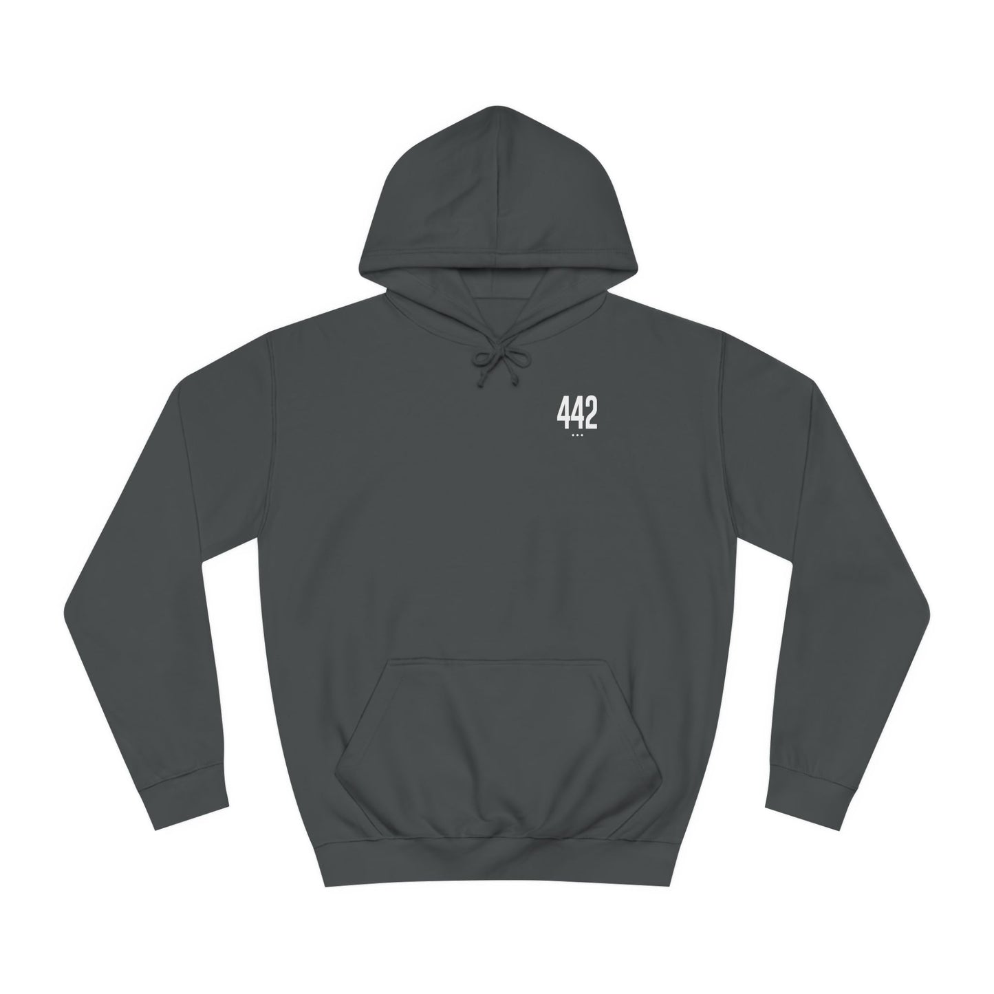 442 White Logo Unisex College Hoodie