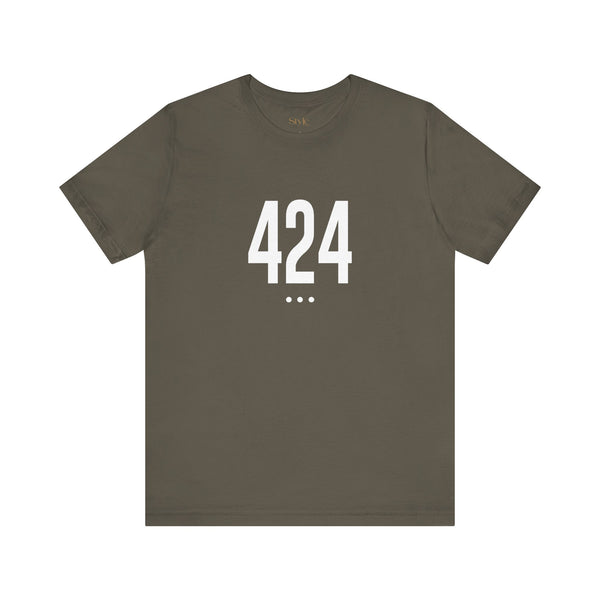 424 White Code Southern California Unisex Tee