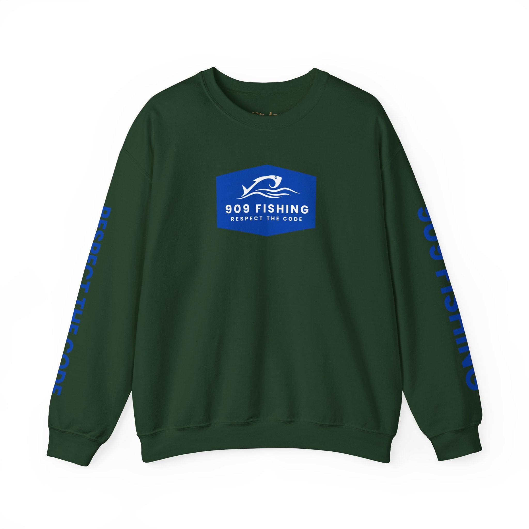 '909 Fishing' Crewneck Sweatshirt - for the Inland Empire Fisherman