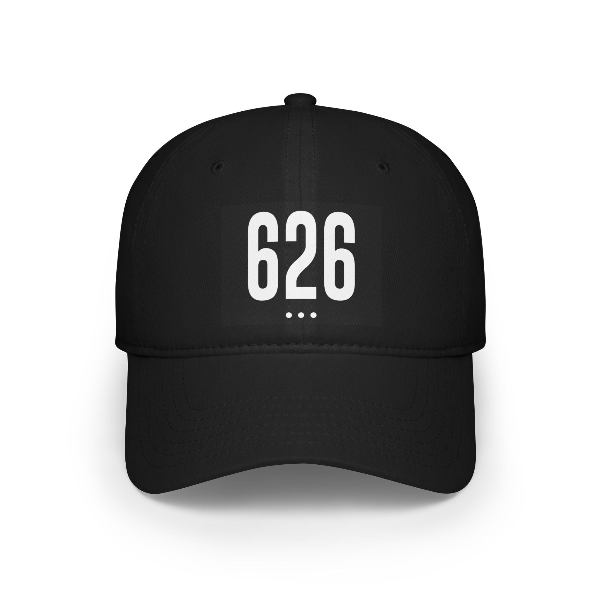 626  White Logo Low Profile Baseball Cap