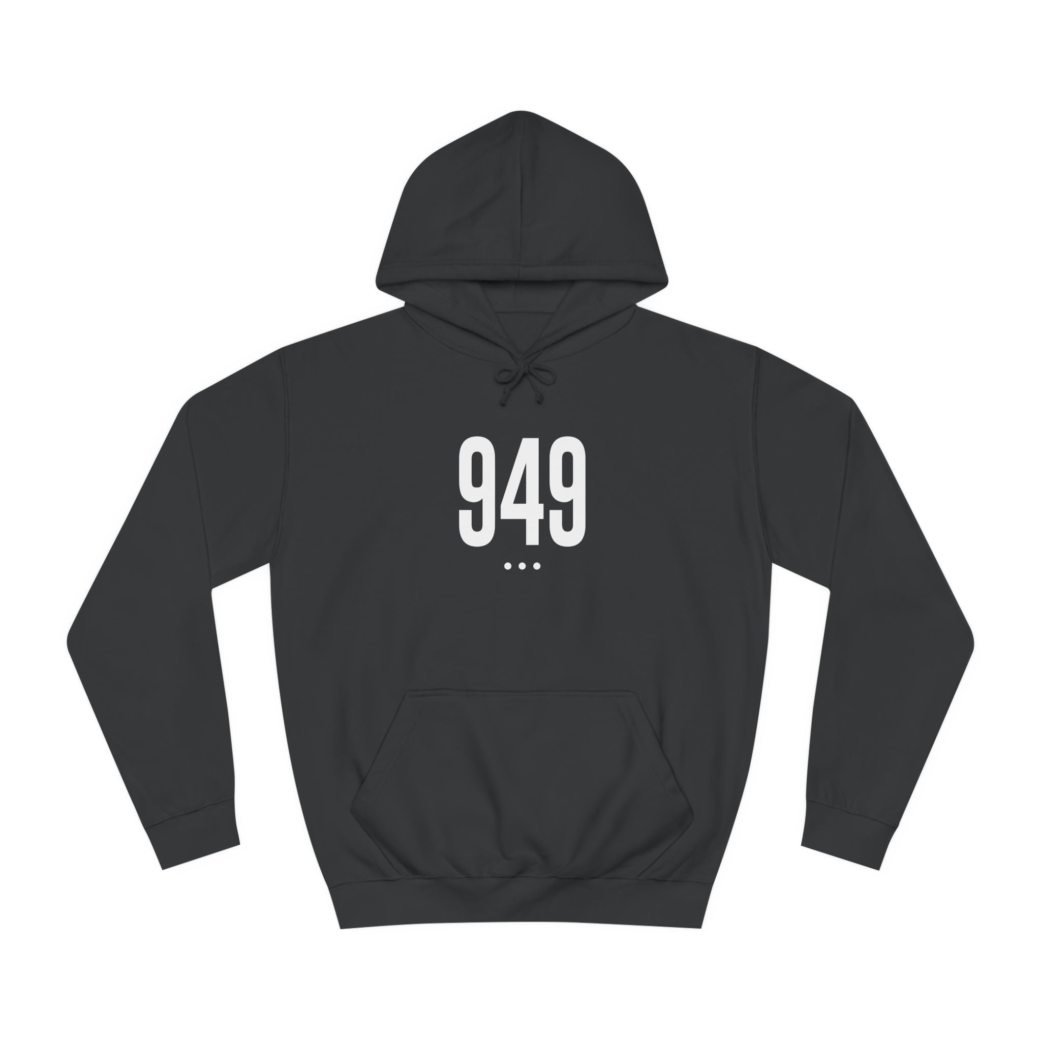 949 White Logo Front Hoodie