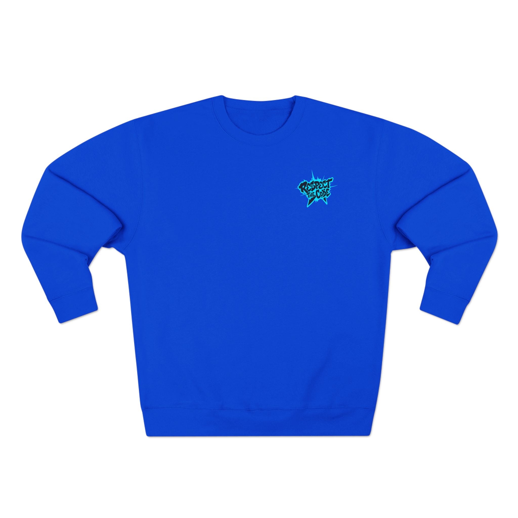 "Respect the Code" Crewneck Sweatshirt — Streetwear Graphic Pullover
