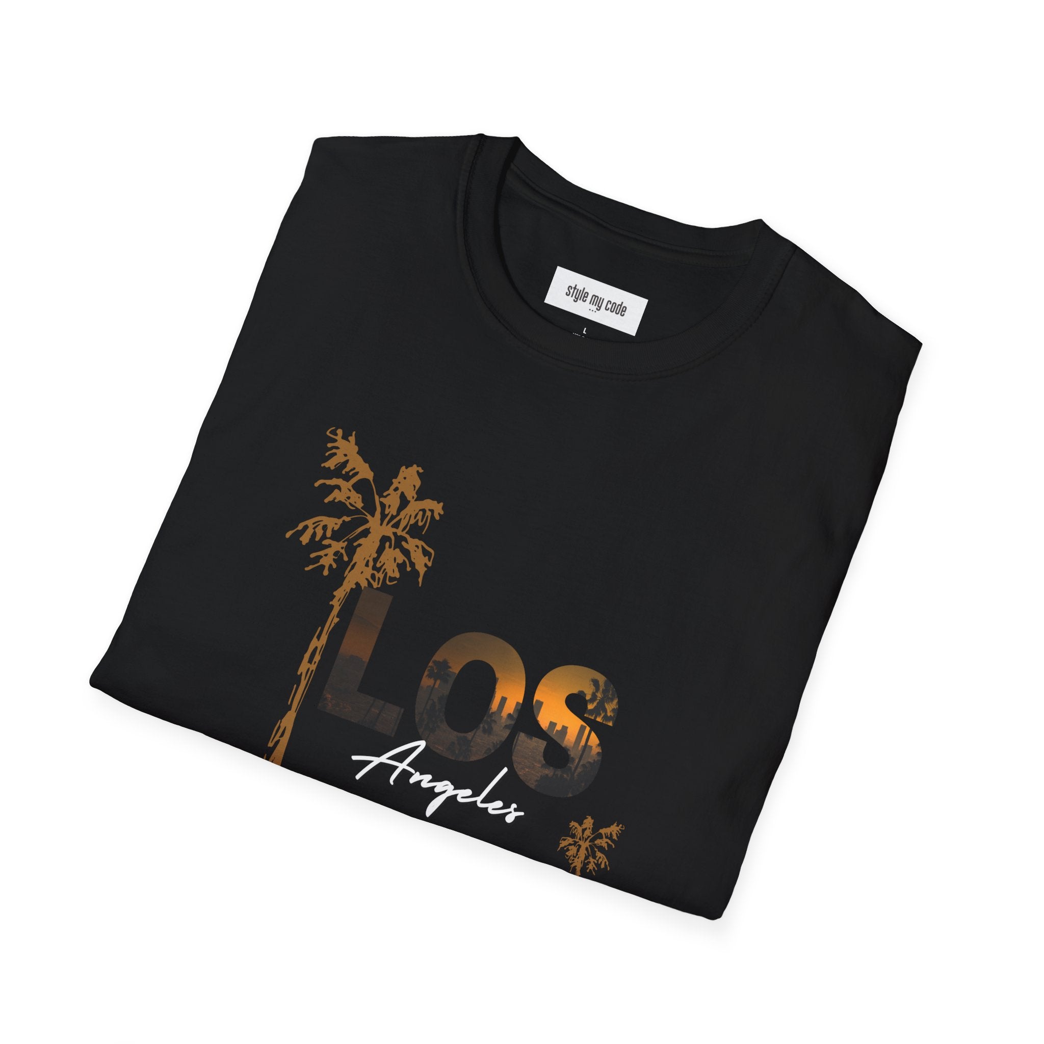 Los Angeles Sunset Unisex Softstyle T-Shirt - Perfect for Travel Lovers