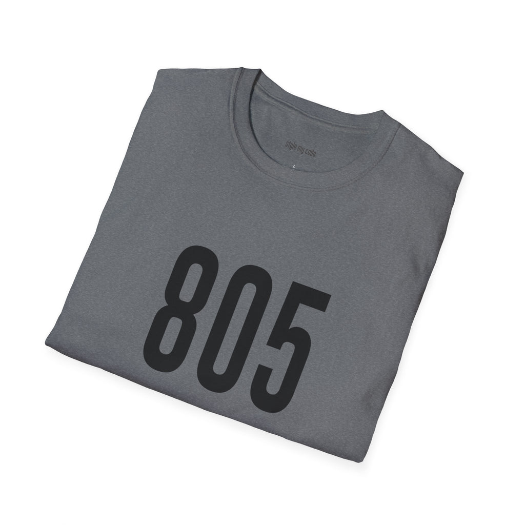 805 Black Logo Front Unisex Soft-style T-Shirt