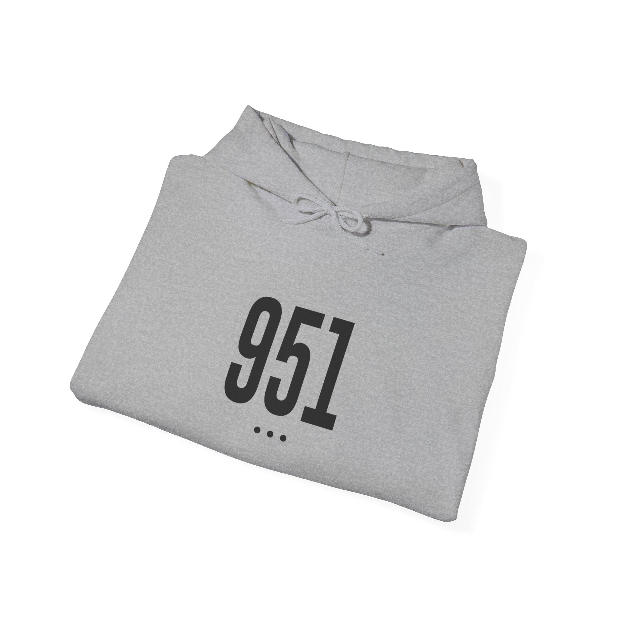 951 Black Logo Front Hoodie