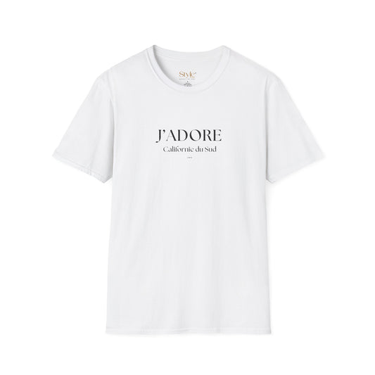 Chic French Graphic Tee, "I love Southern California" in French - Stylish Casual Wear, Gift for Her, Trendy Everyday T-Shirt, Perfect for Spring & Summer