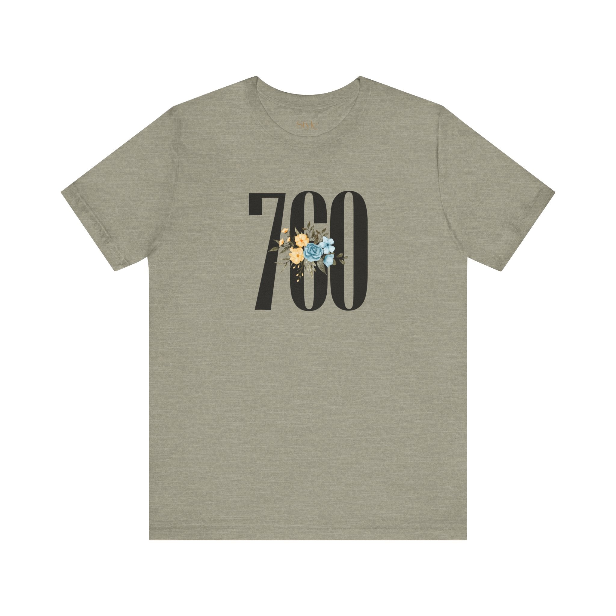 Floral 760 Unisex Tee - Casual, Gift, Birthday, Floral Design, Vintage Style