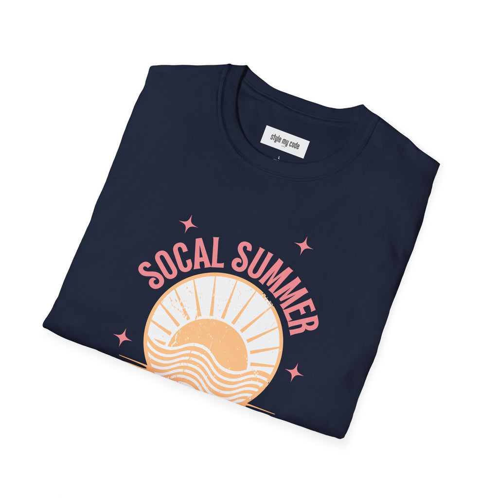 SoCal Summer Lovin' Unisex Softstyle T-Shirt | Perfect for Beach Days & Casual Outings