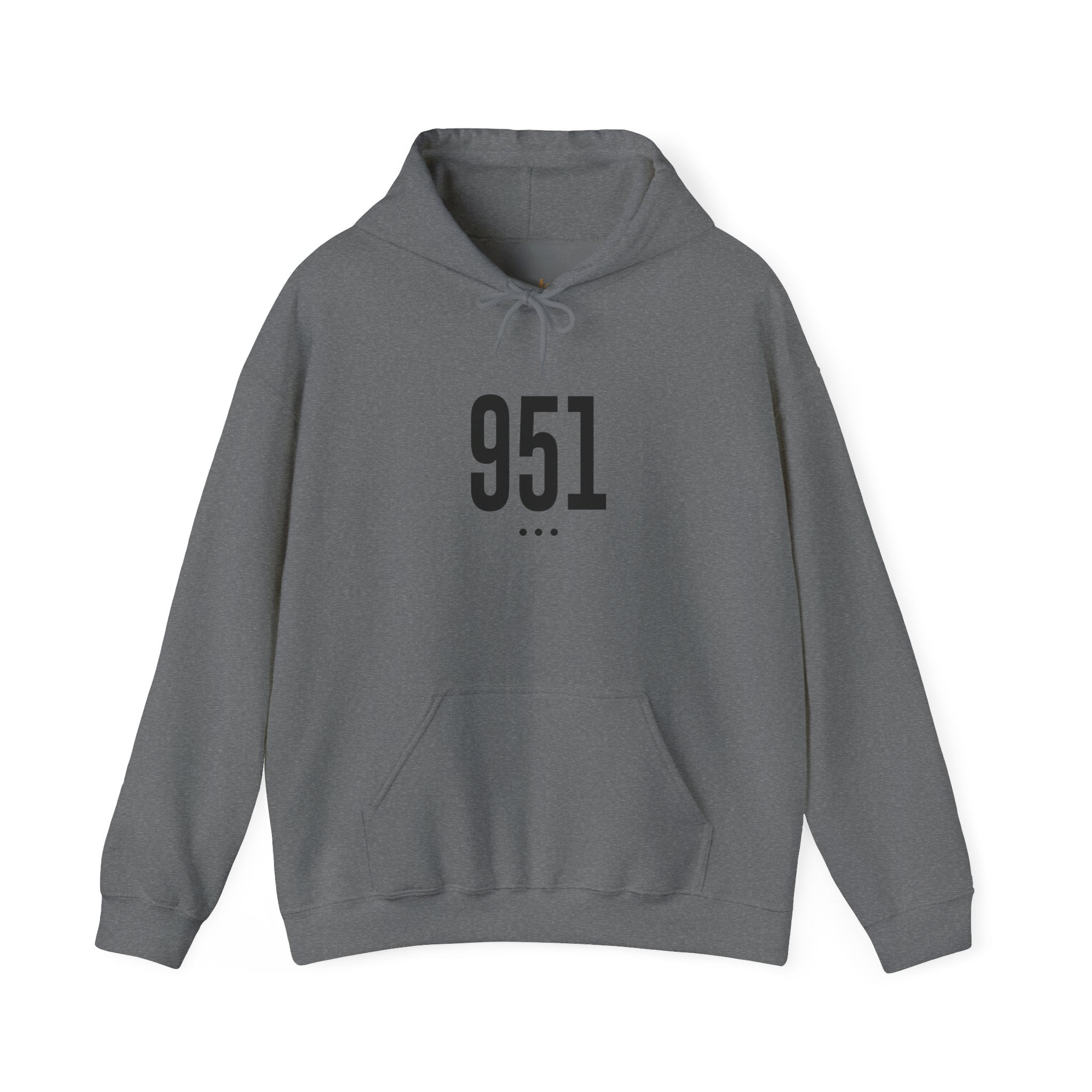 951 Black Logo Front Hoodie